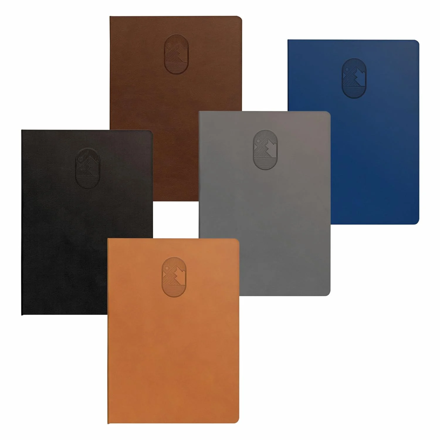 Anupam Hexy A5 Plain Notebook 192 Pages, 80 GSM Plain Journal Leather Textured PU  Cover , Office Notebook - for journaling, writing, Note Taking, Diary - Image 14