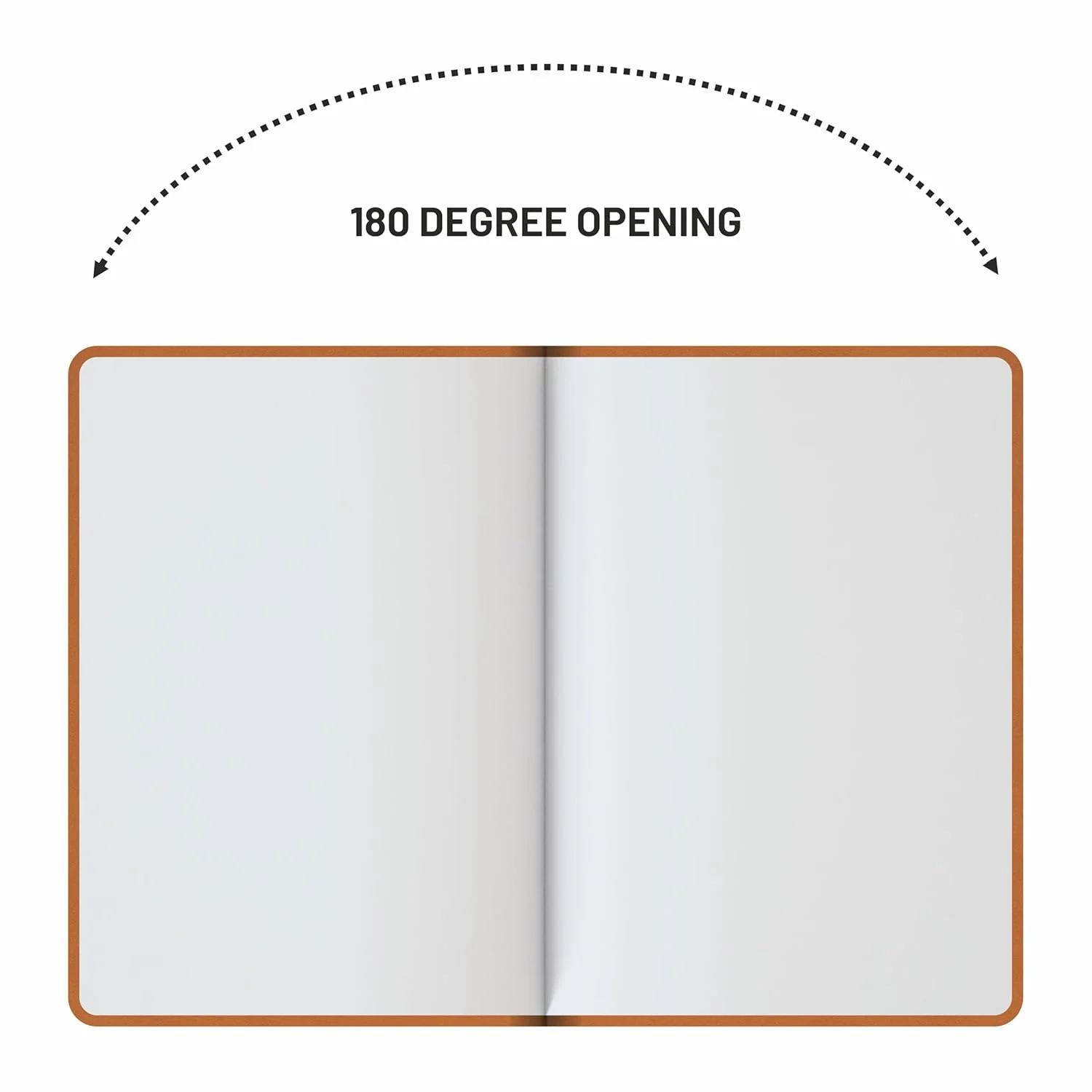 Anupam Hexy A5 Plain Notebook 192 Pages, 80 GSM Plain Journal Leather Textured PU  Cover , Office Notebook - for journaling, writing, Note Taking, Diary - Image 4