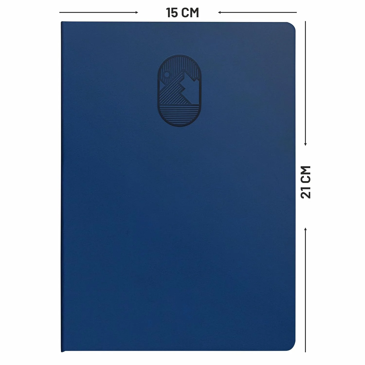 Anupam Hexy A5 Plain Notebook 192 Pages, 80 GSM Plain Journal Leather Textured PU  Cover , Office Notebook - for journaling, writing, Note Taking, Diary - Image 7