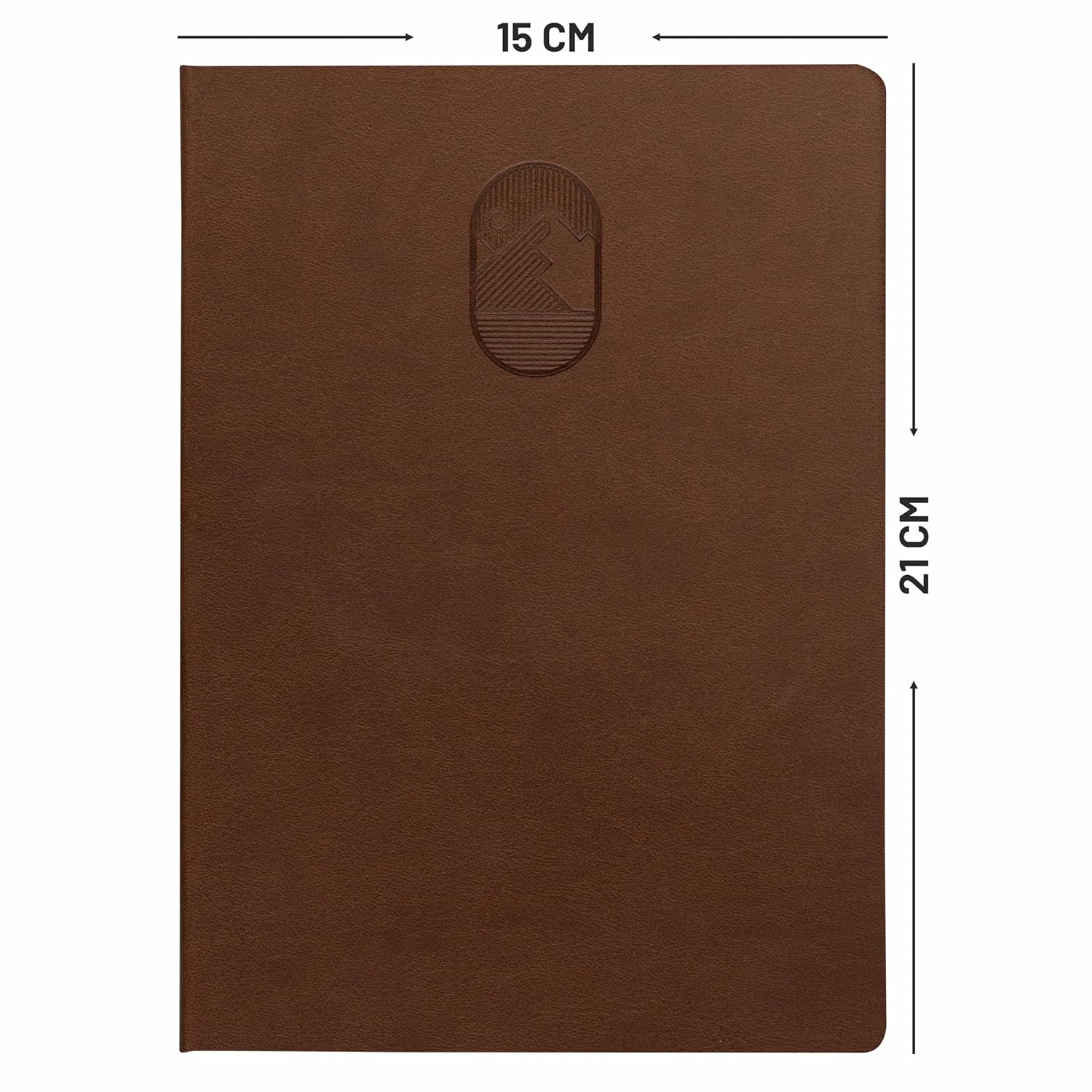 Anupam Hexy A5 Plain Notebook 192 Pages, 80 GSM Plain Journal Leather Textured PU  Cover , Office Notebook - for journaling, writing, Note Taking, Diary - Image 9