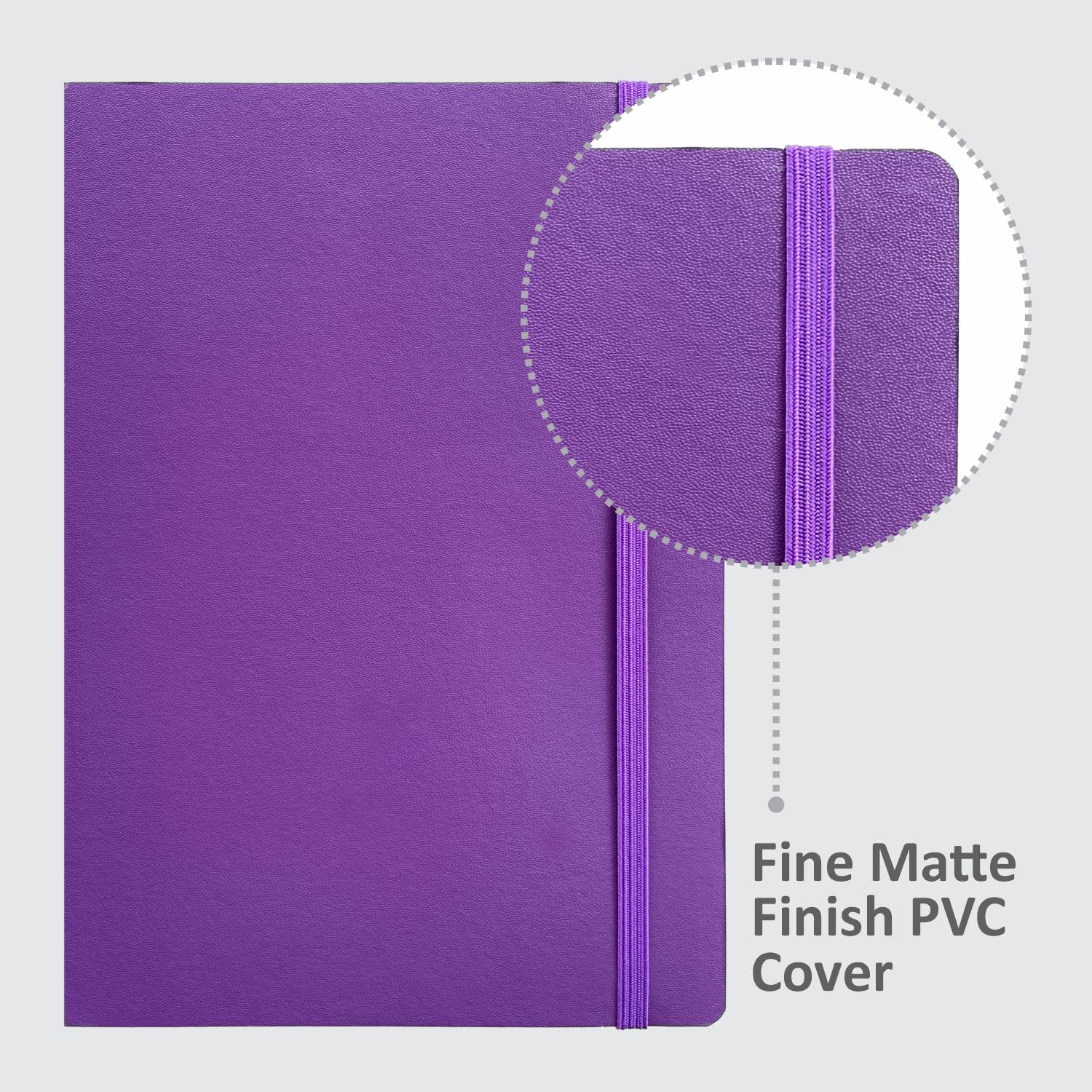Anupam Hue Journal Ruled A5 Notebook 192 Pages 80Gsm Matte Finish Flexible PVC Cover Journal for Unisex, Daily Journal Notebook - Image 2
