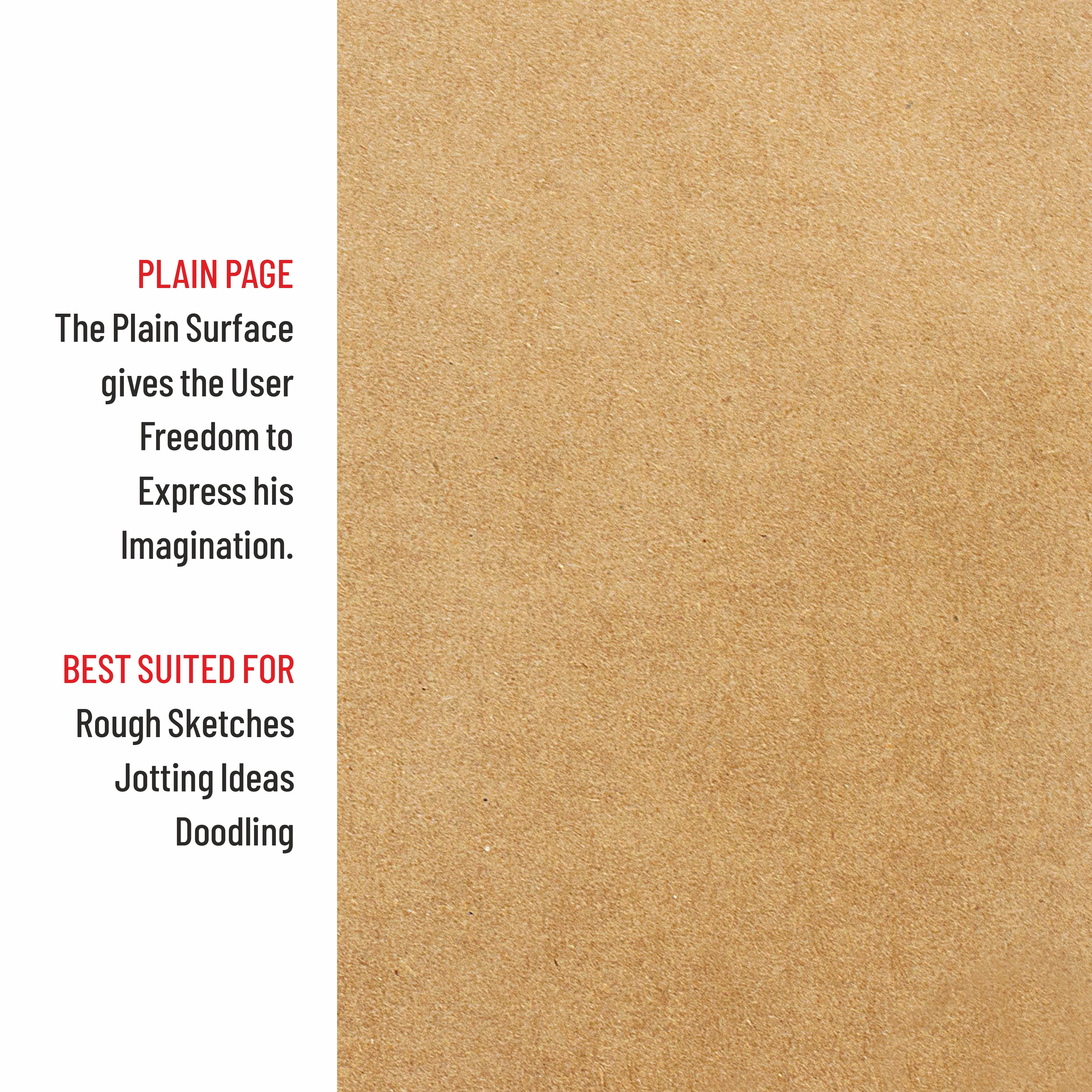 Anupam Khaki Sketchbook - Cartridge Paper - Soft Cover-Wireo book - 160 GSM - Image 17