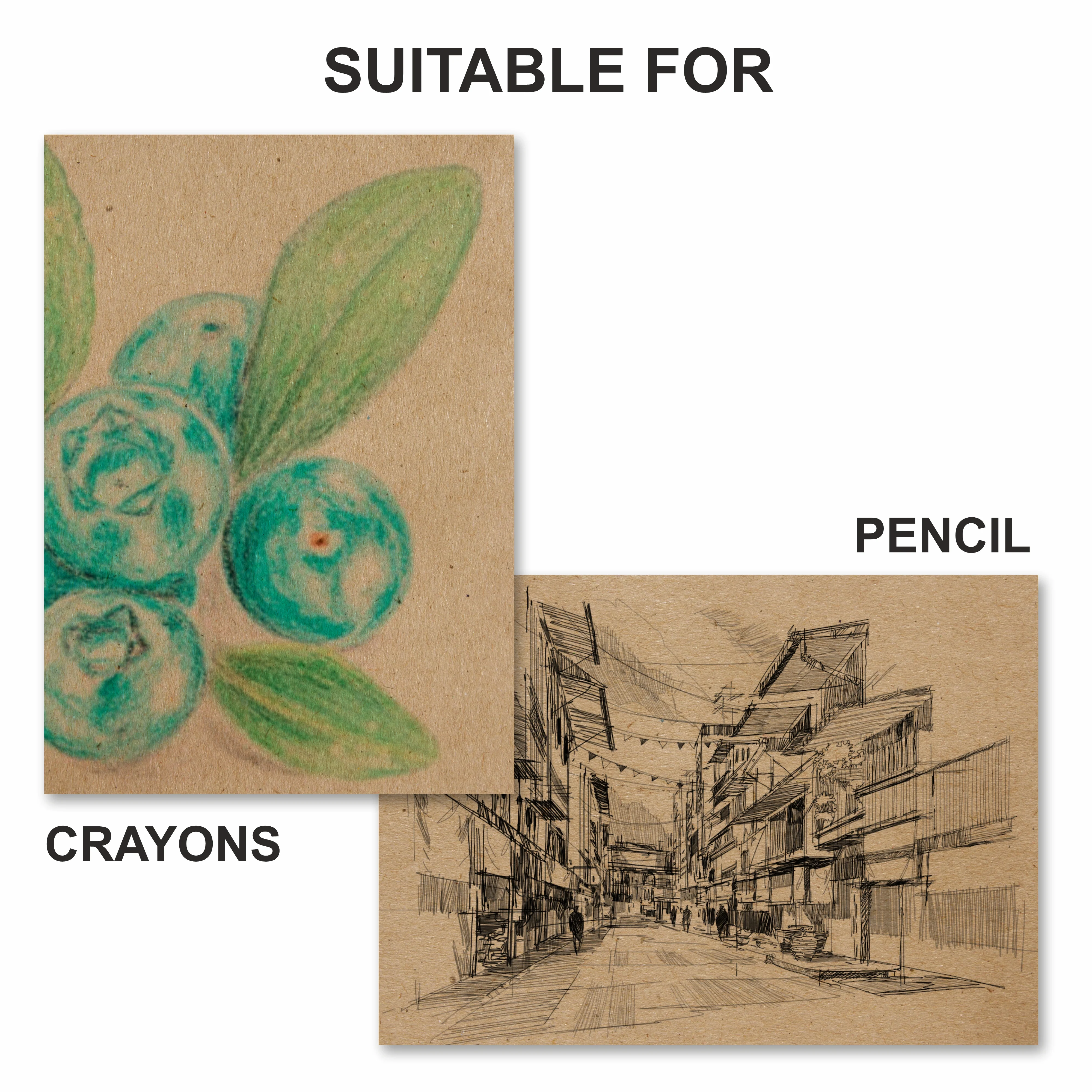 Anupam Kraft Paper Brown Colour-100% Recyclable Acid Free - Plain Paper-Loose Sheets-180 GSM - Image 20