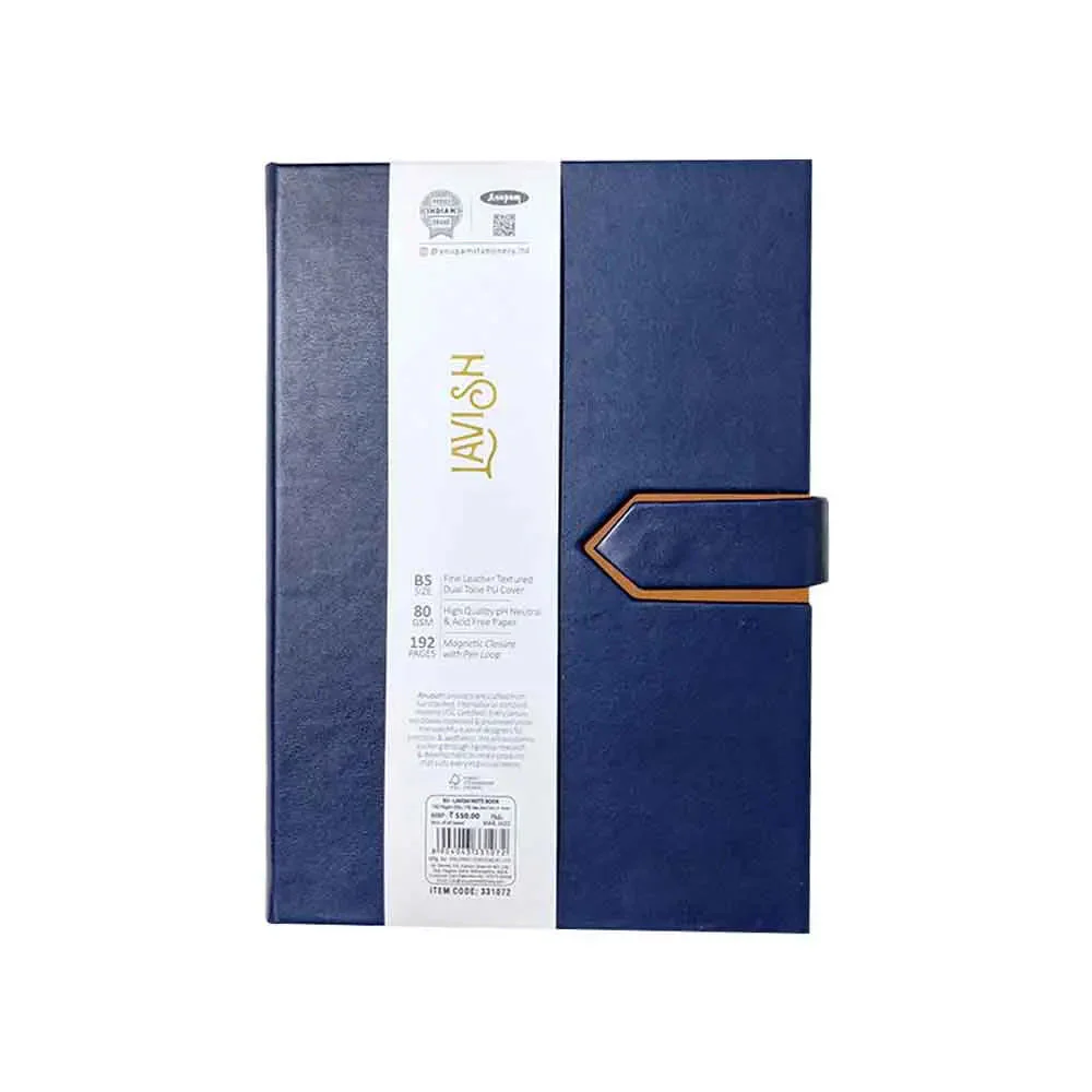 Anupam Lavish Journal PU Fine Leather Journal 80 gsm Lined Paper with Magnetic Flap Closure and Pen Holder - Image 10