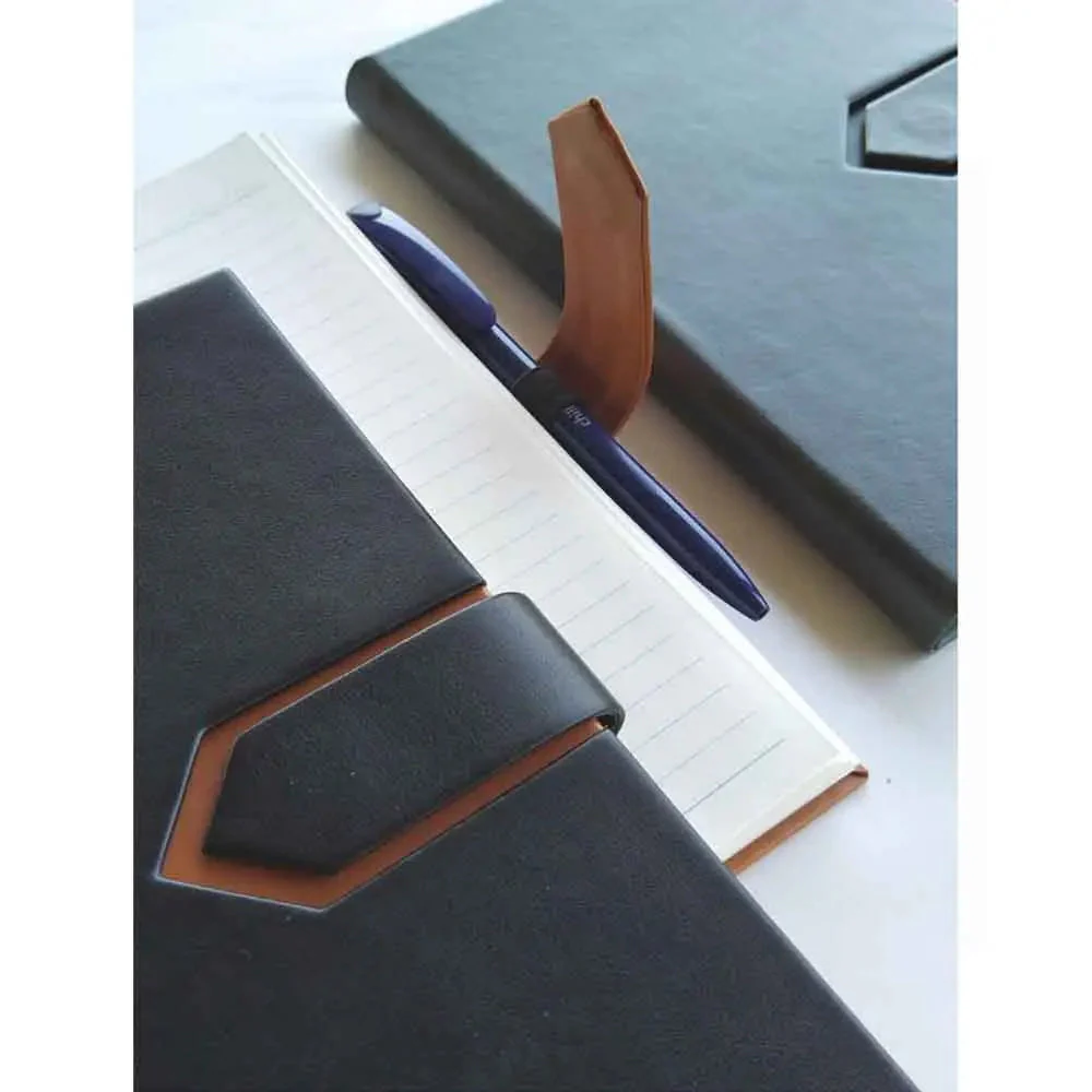 Anupam Lavish Journal PU Fine Leather Journal 80 gsm Lined Paper with Magnetic Flap Closure and Pen Holder - Image 4