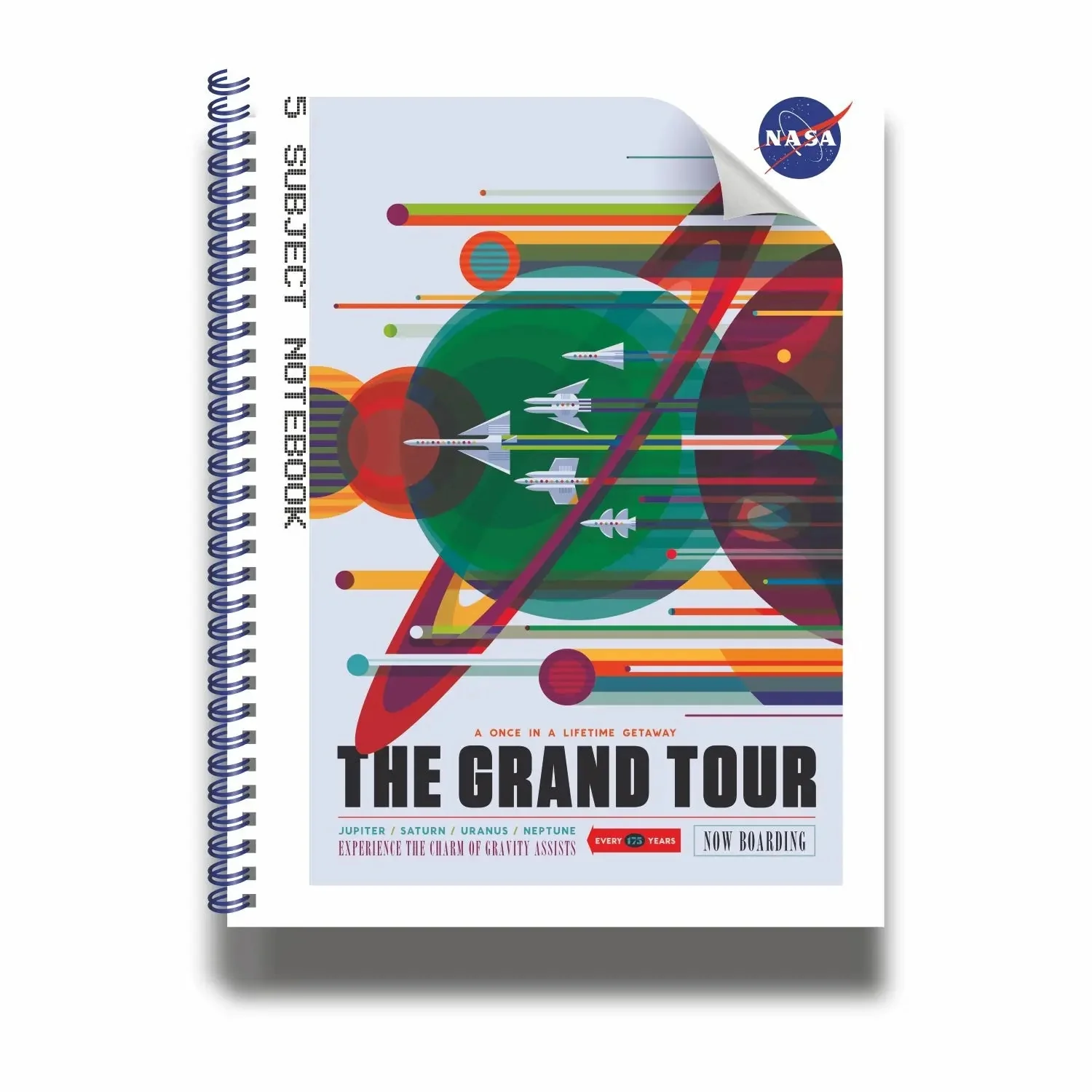 Anupam NASA 5 Subject Spiral Notebook - 70 GSM Paper - Pages 200 - Ideal for Profesionals & Students - Image 6