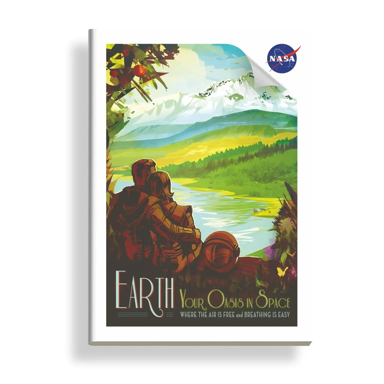 Anupam NASA Single Line Notebooks Soft Brown Cover 60Gsm A4 Size ( Pack ) - Image 4