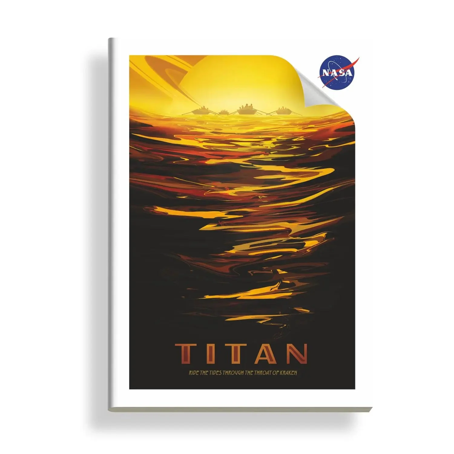 Anupam NASA Single Line Notebooks Soft Brown Cover 60Gsm A4 Size ( Pack ) - Image 6