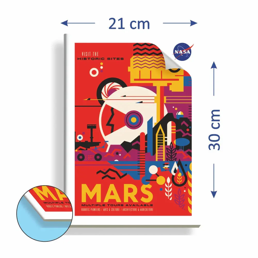 Anupam NASA Single Line Notebooks Soft Brown Cover 60Gsm A4 Size ( Pack ) - Image 7