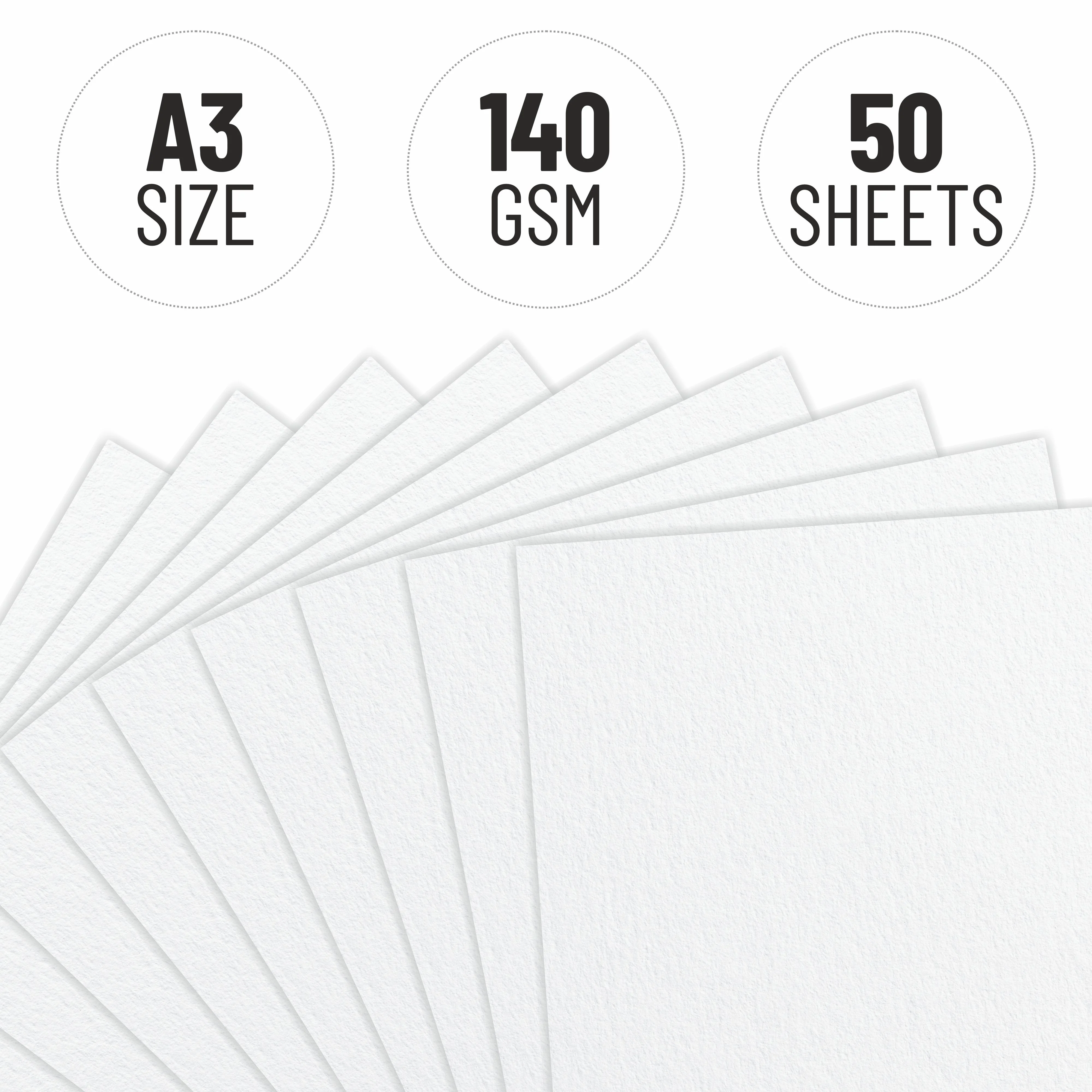 Anupam Sketch-O Cartridge Drawing Paper for sketching and drawing Loose sheets 140 GSM - Image 9