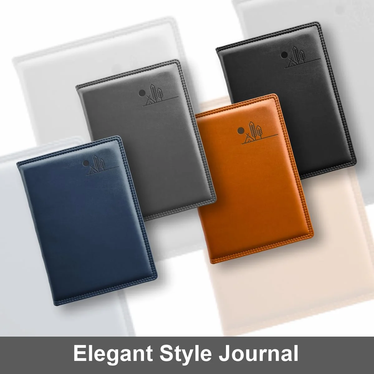 Anupam Nomad A5 Notebooks 192 Pages Double Stitch Fine Leather Textured PU Softcover Notebook with Gold Edges 80gsm Paper Lined Notebook - Image 10