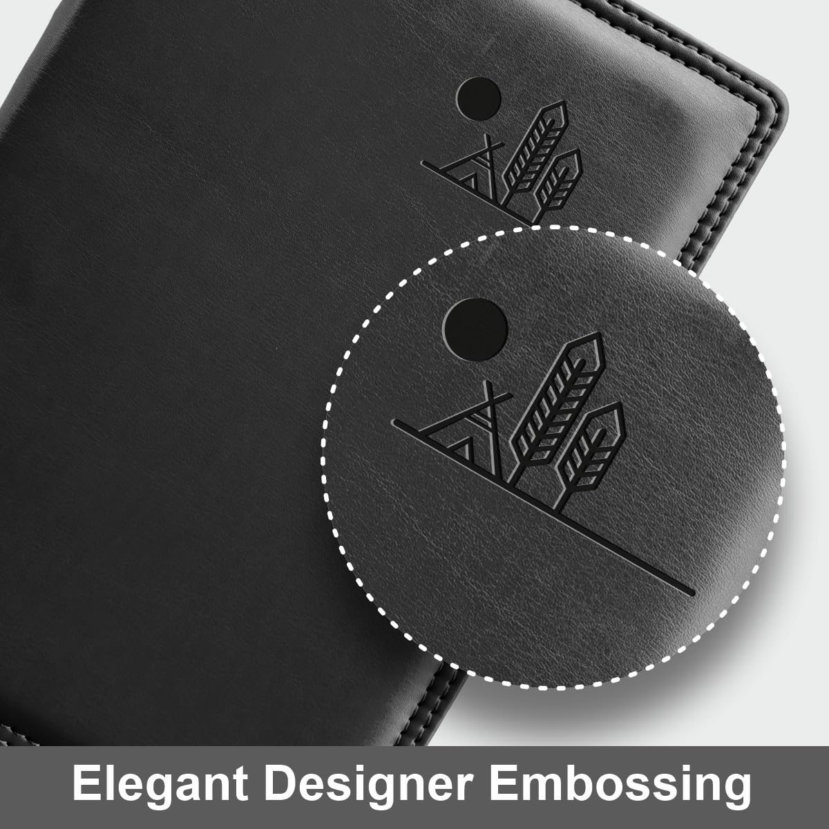 Anupam Nomad A5 Notebooks 192 Pages Double Stitch Fine Leather Textured PU Softcover Notebook with Gold Edges 80gsm Paper Lined Notebook - Image 9