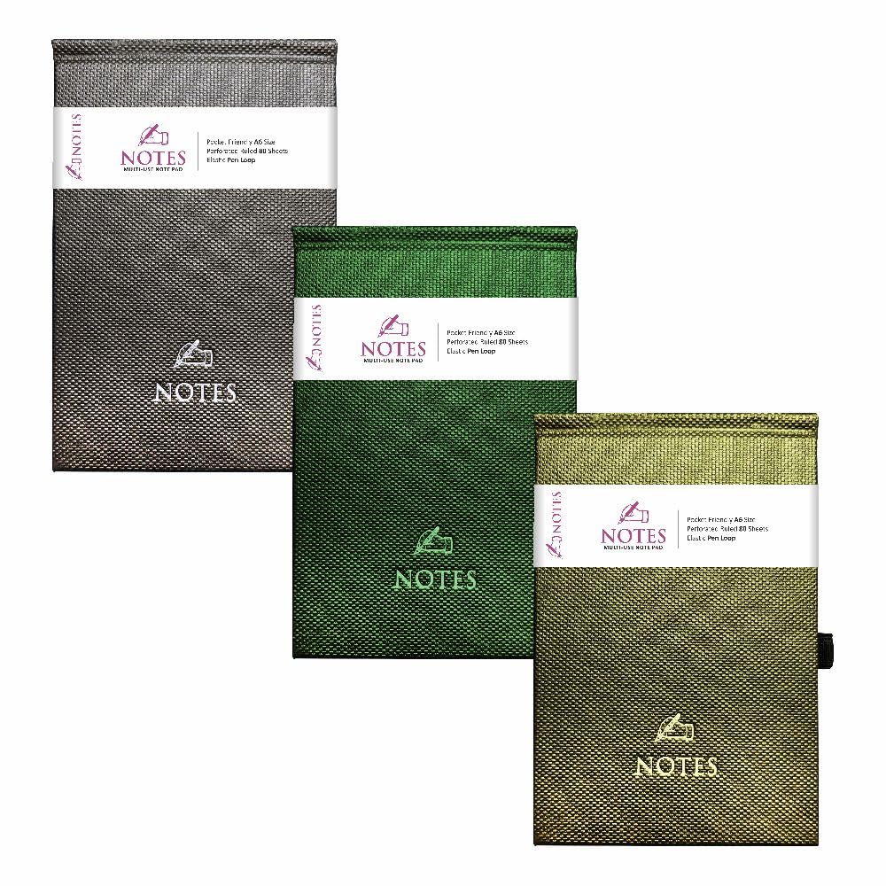 Anupam Note Pad-A6- Hardbound-Pocket Friendly Notebook with Bookmark and Elastic Pen Loop -160 Pages - 80gsm Natural Shade Paper - Image 8