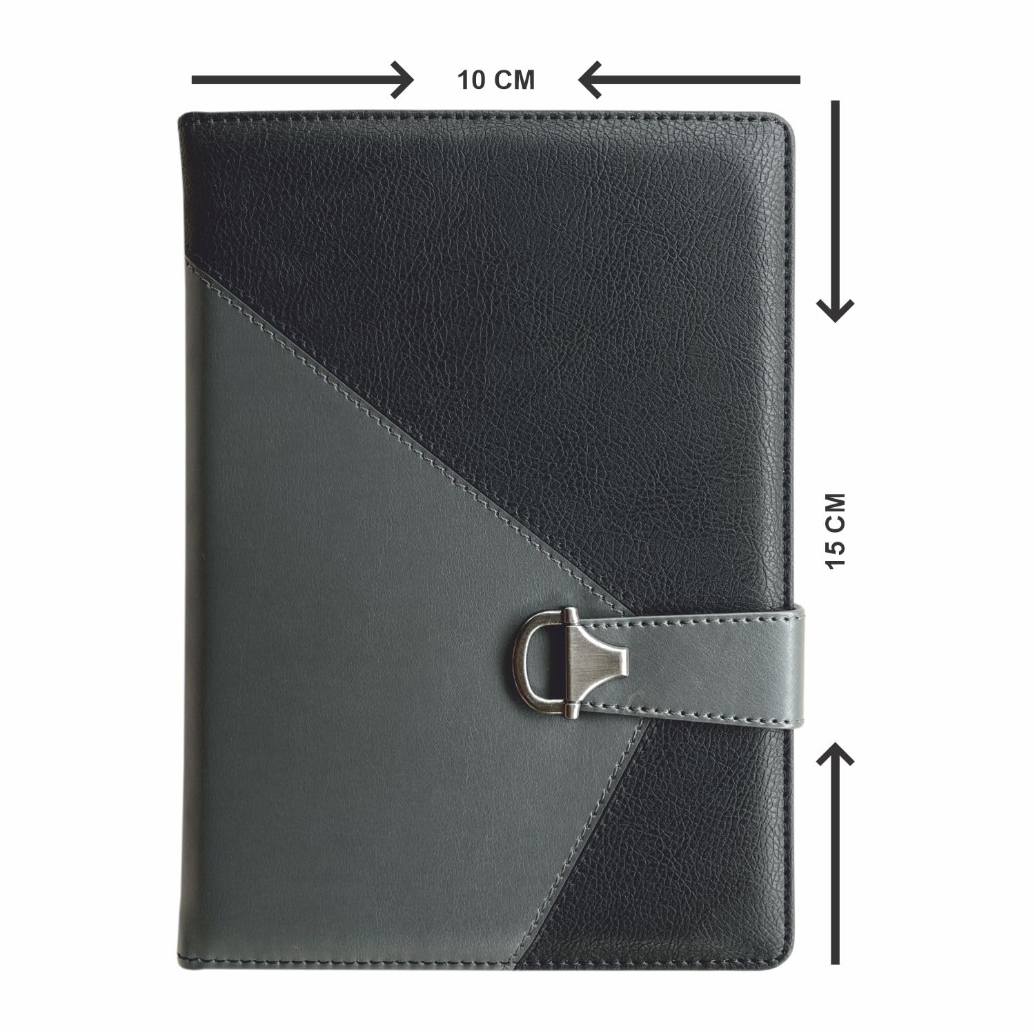 Anupam Ornate A5 Notebooks 192 Pages Smooth Leather Dual Tone PU Softcover Notebook with Smart Magnetic Closure 80gsm Paper - - Image 3