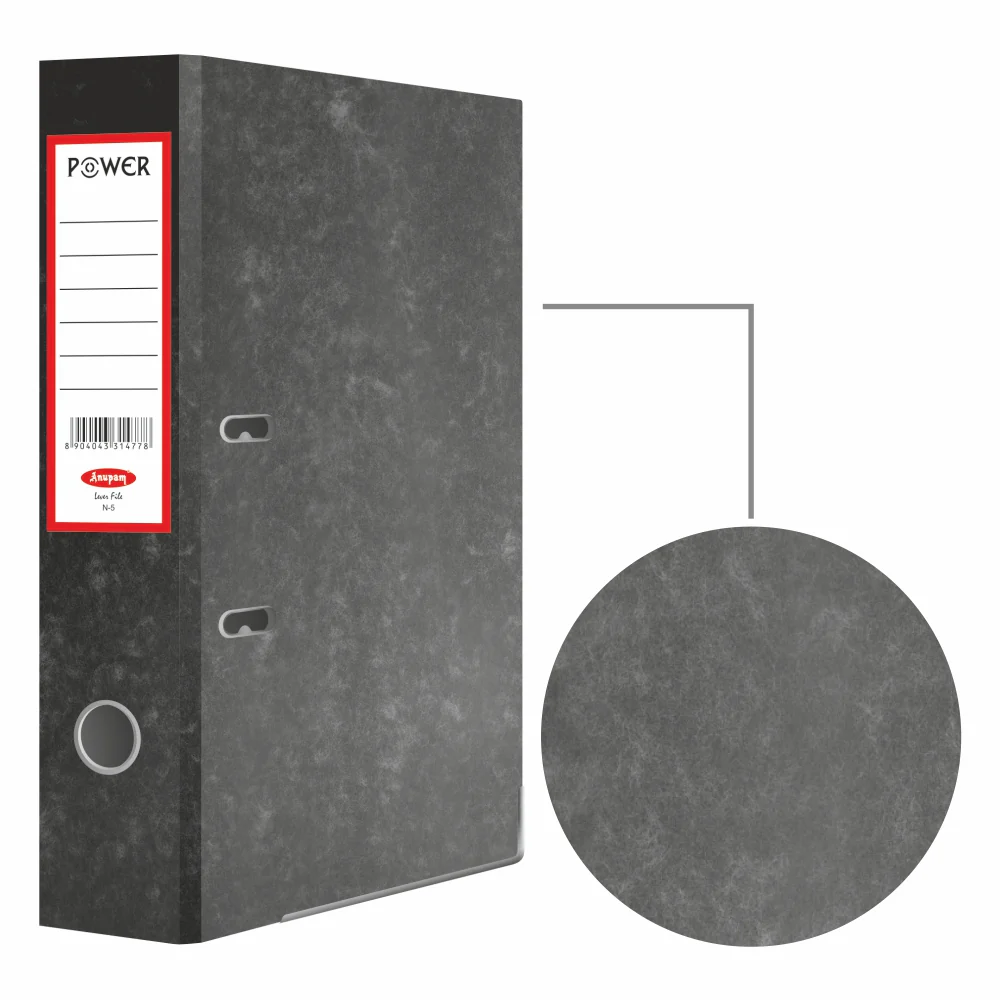 Anupam Power Lever File Full Box File Stone Texture Cover size N5 (Pack of 4) - Image 4