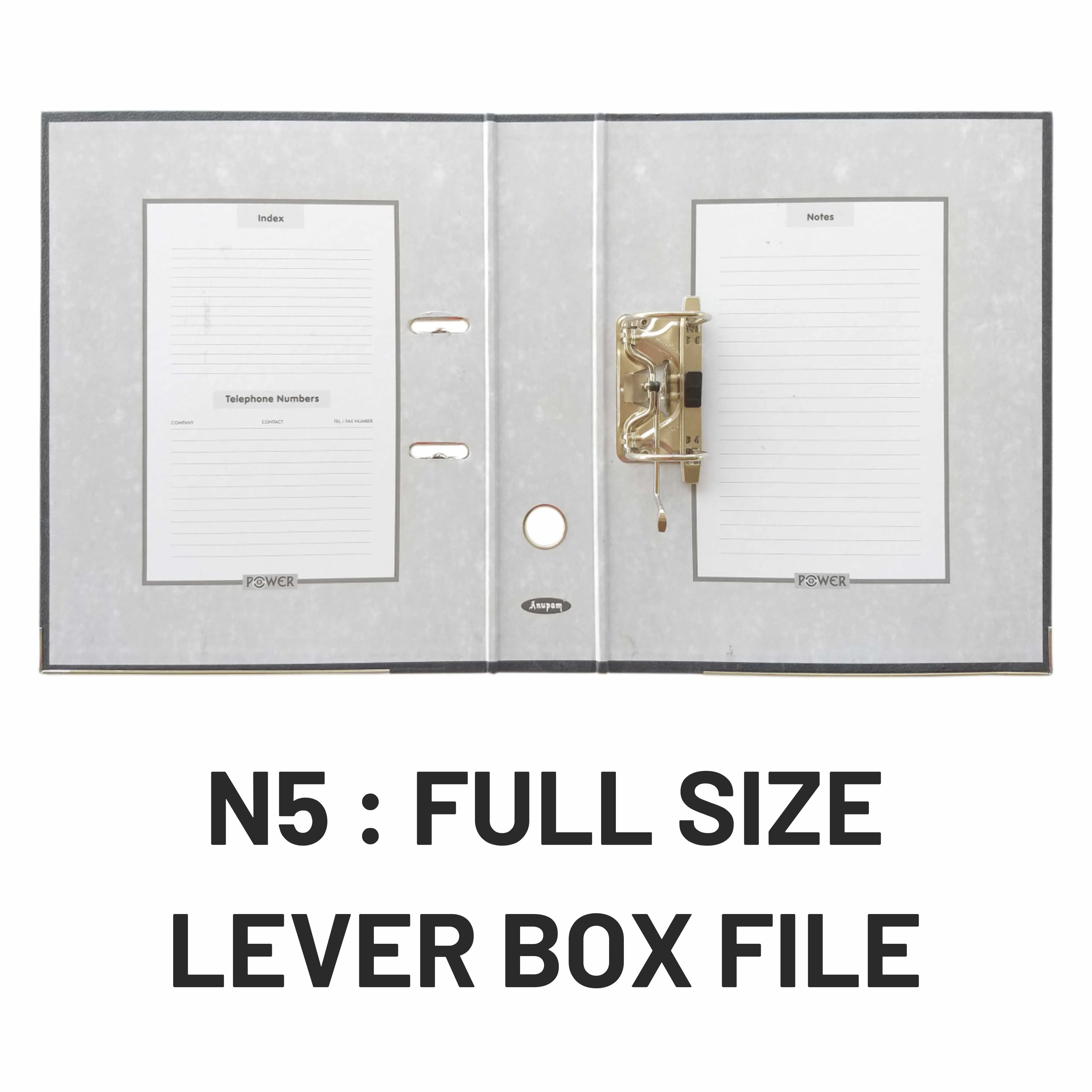 Anupam Power Lever File Full Box File Stone Texture Cover size N5 (Pack of 4) - Image 7