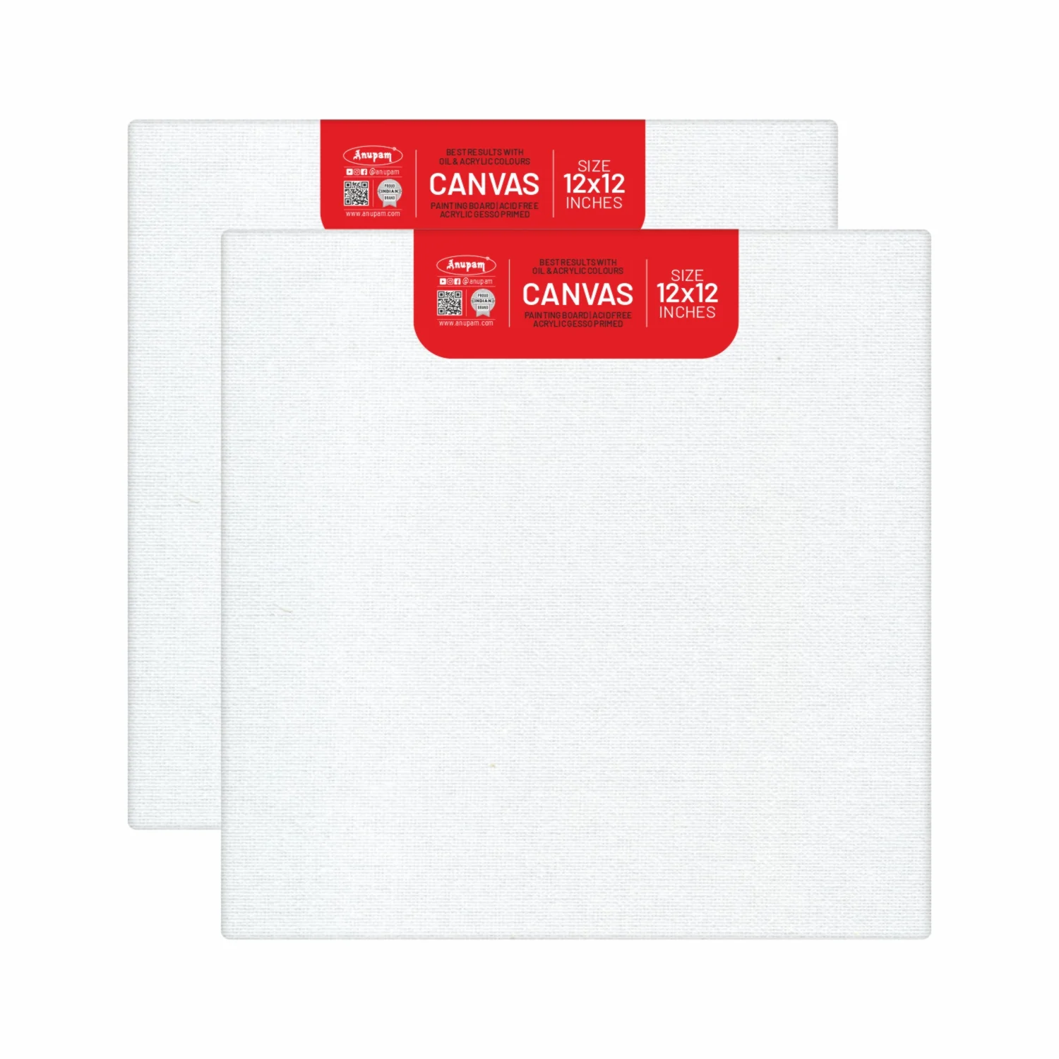 Anupam Primed Canvas Board for Painting, Canvas Boards Painting Canvas Panels for Oil, Acrylic Paint Gouache and Tempera for Beginners & Artists - Image 15