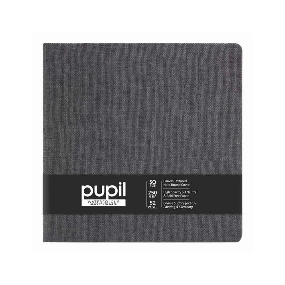 Anupam Pupil Black Toned Watercolour Paper-Hardbound Book - 250 GSM - 52 Pages - Image 3