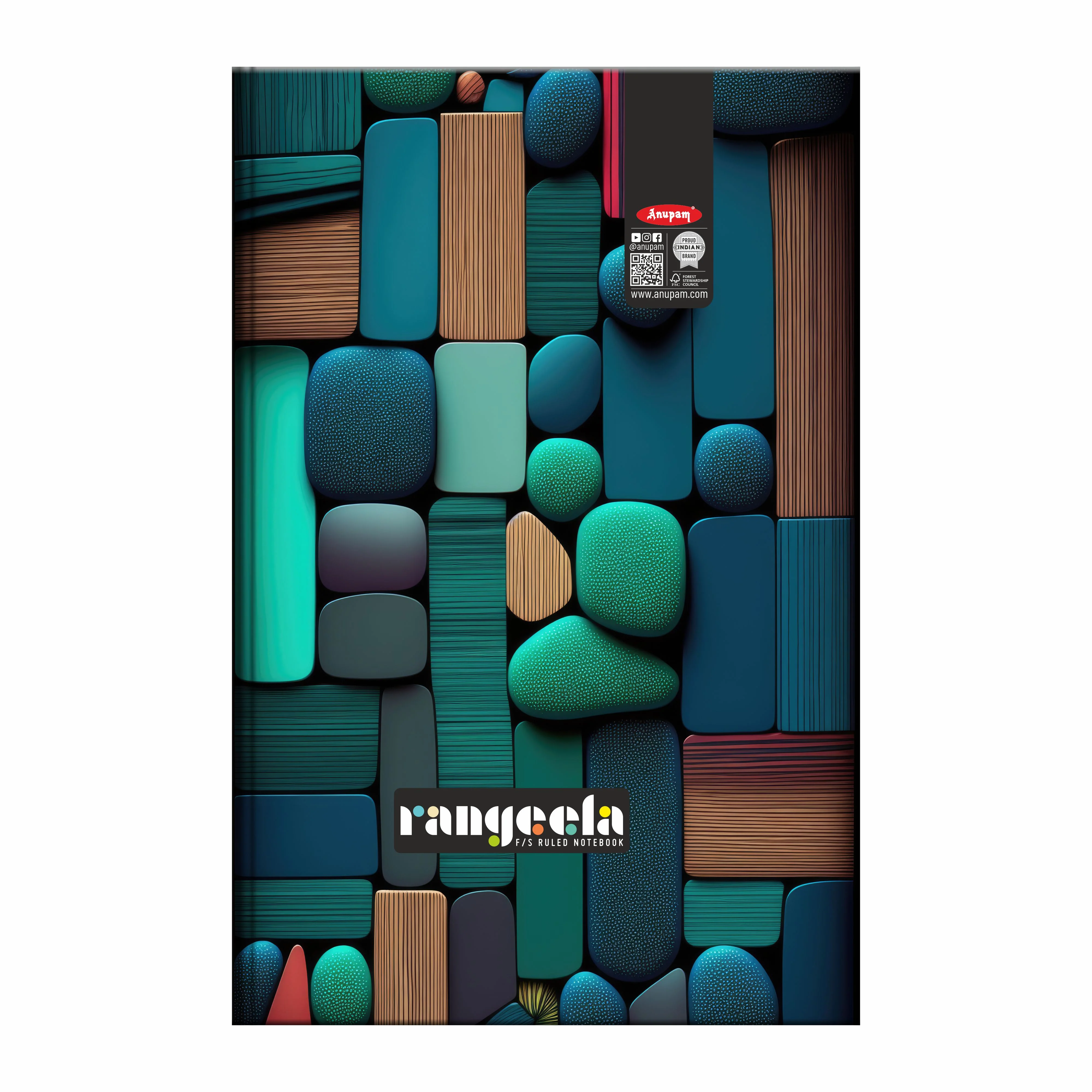 Anupam Rangeela Notebook-Hard cover Long Book-Single Line - 80 GSM Paper For Students-Shops-Office - Image 4