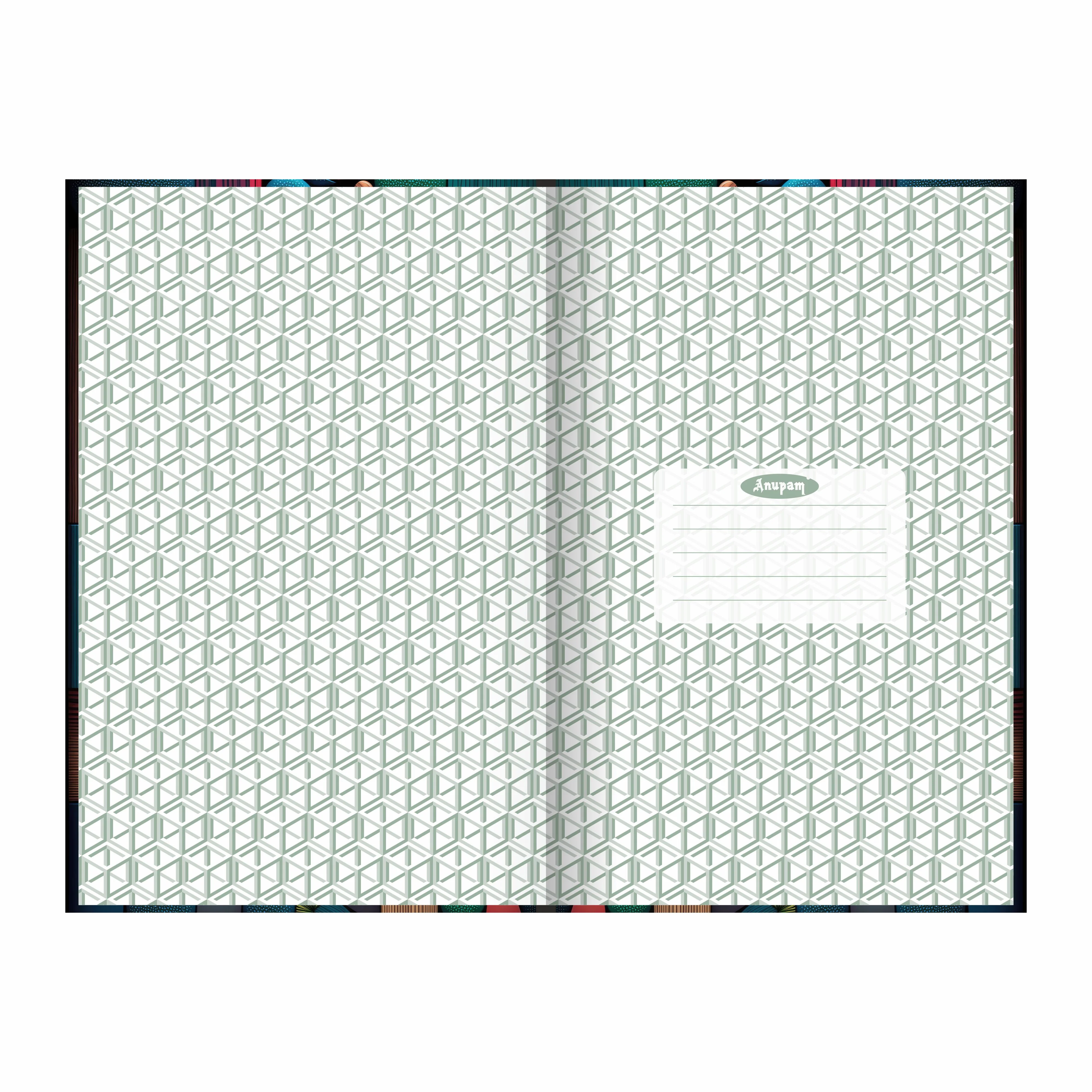 Anupam Rangeela Notebook-Hard cover Long Book-Single Line - 80 GSM Paper For Students-Shops-Office - Image 8