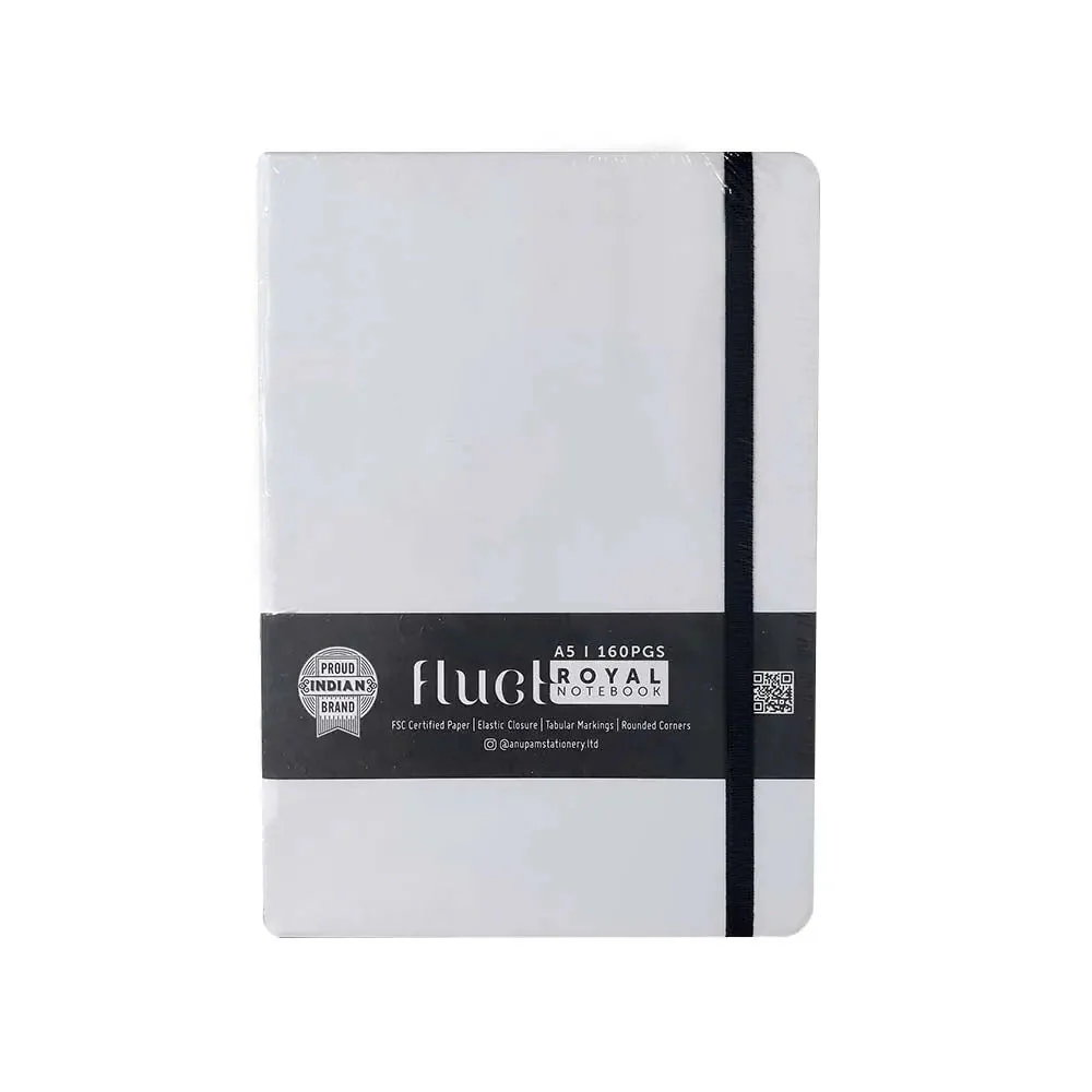 Anupam Royal Fluct Journal A5 (White)