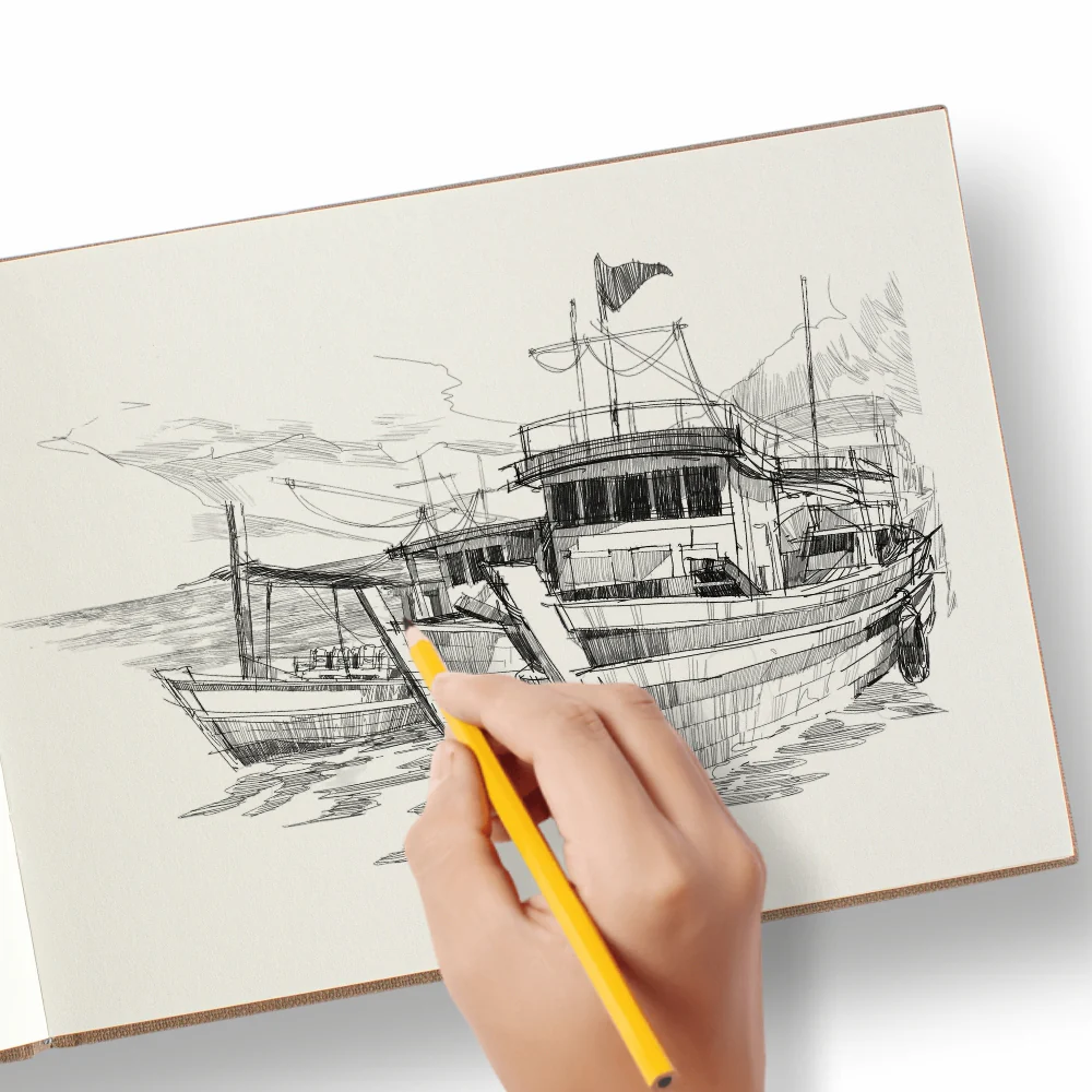 Anupam Sketch-E Khadi (Cover) Cartridge Paper Khadi Textured Hardbound Cover -200 GSM - Image 9