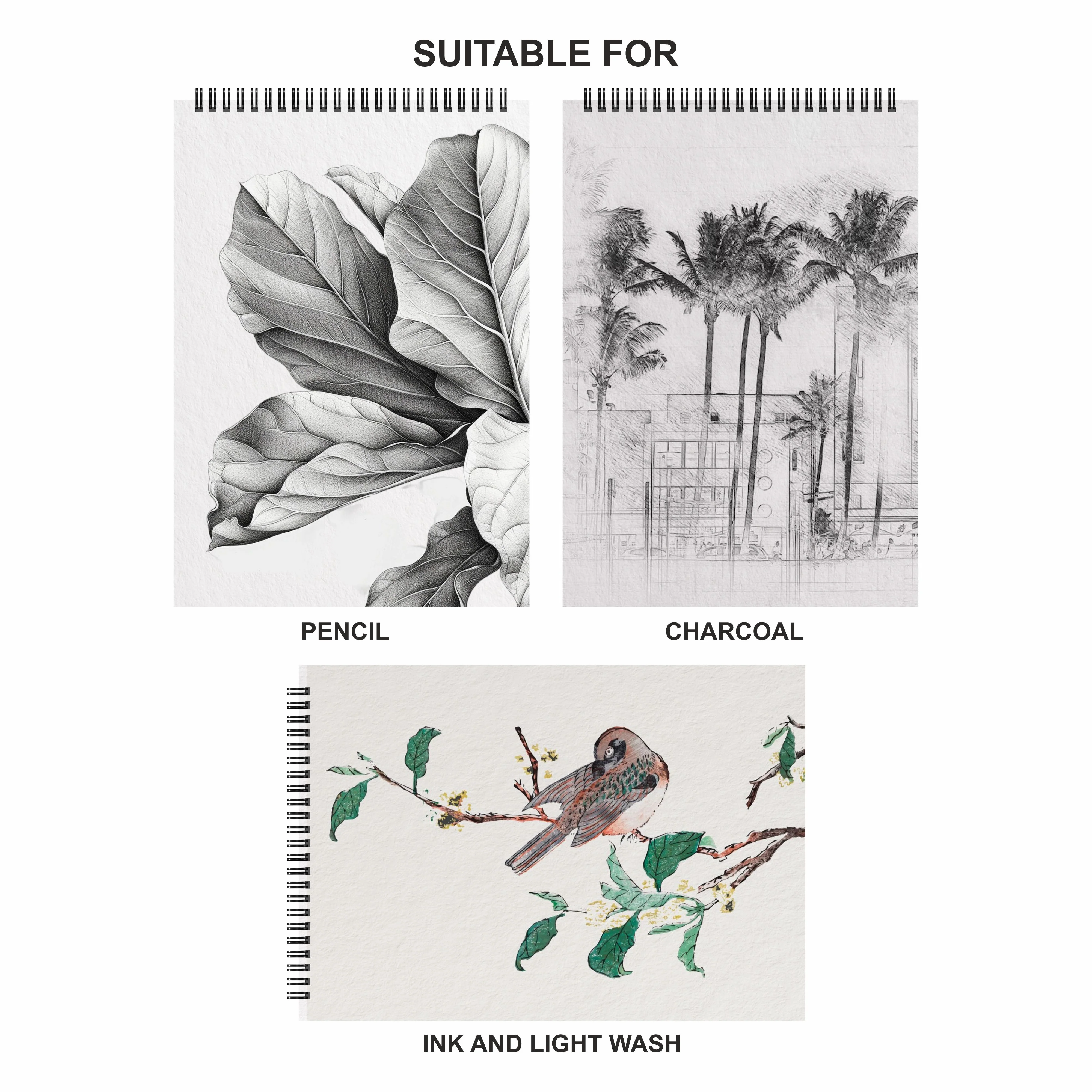 Anupam Sketch-O Sketching and Drawing Sketchbook-Soft Bound-Cartridge Paper-140GSM-Wireo Book - Image 27