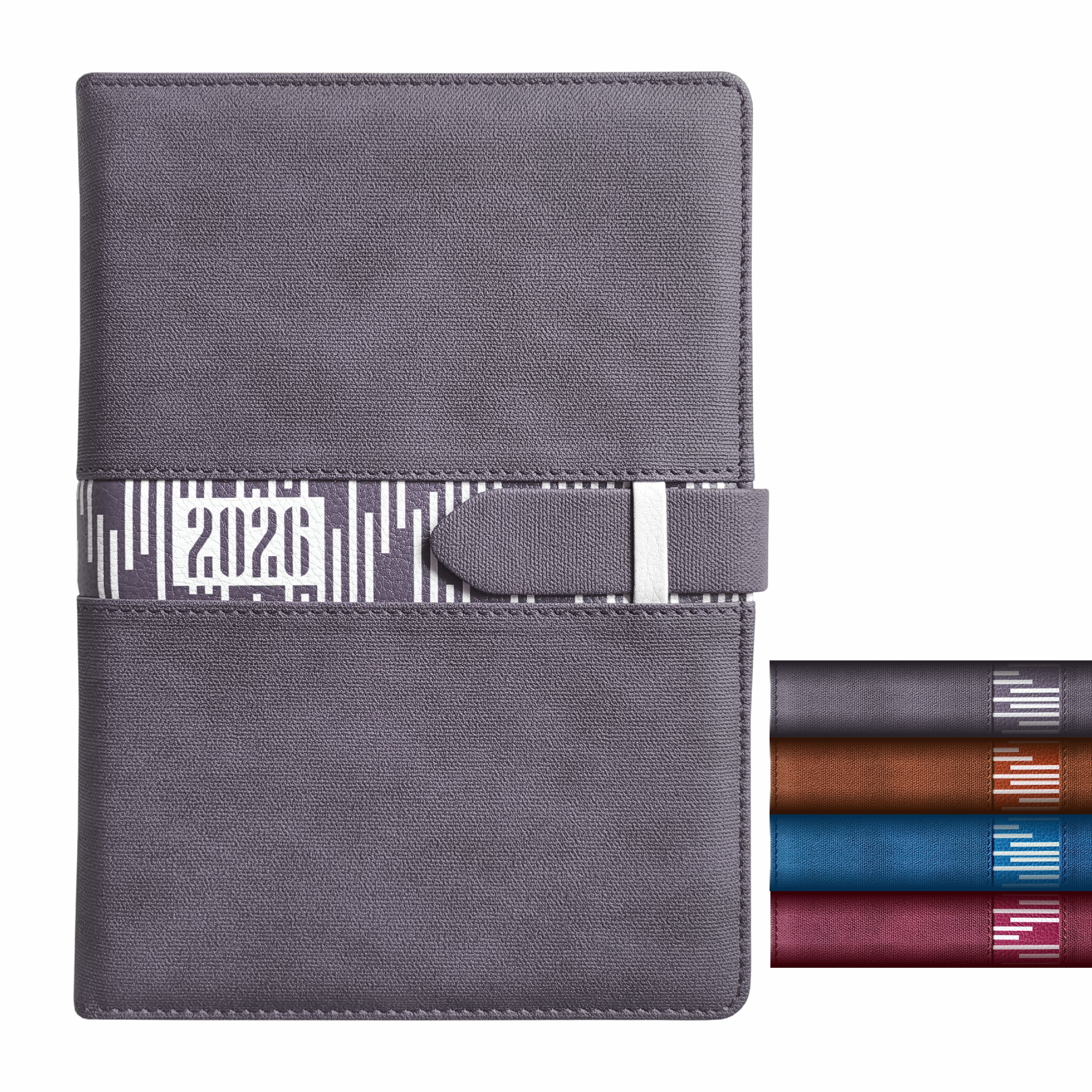 Anupam Slide Diary 2026 with Dated Daily Planner, 80 GSM Full Page Per Day with Monthly Calendar, New Year Diary 2026, 365 Days Lines Textured PU Cover, Pen Holder and Loop Closure - Image 11