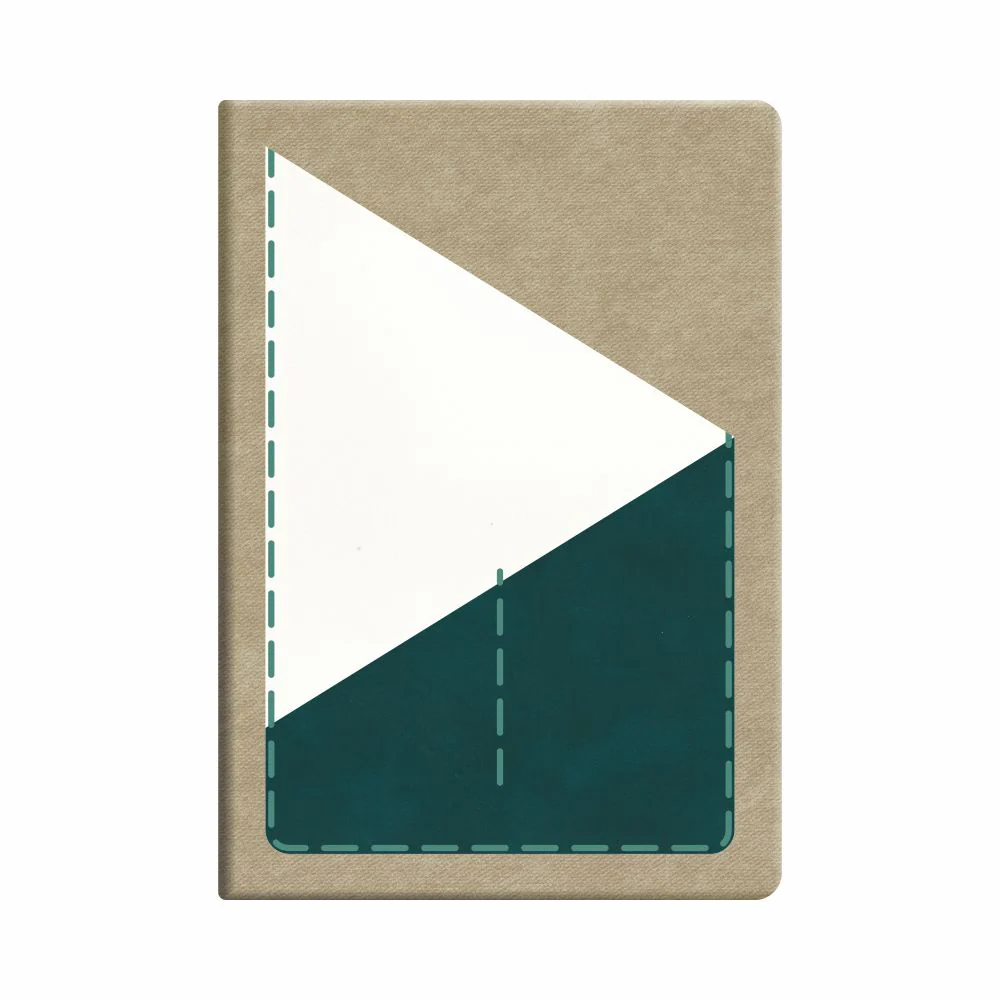 Anupam Slik A5 Journal Notebook 160 Pages, 100 GSM Ink-Friendly Paper, Triple Pockets, Textured Cover – Perfect for Planners, Journals & Professional Use