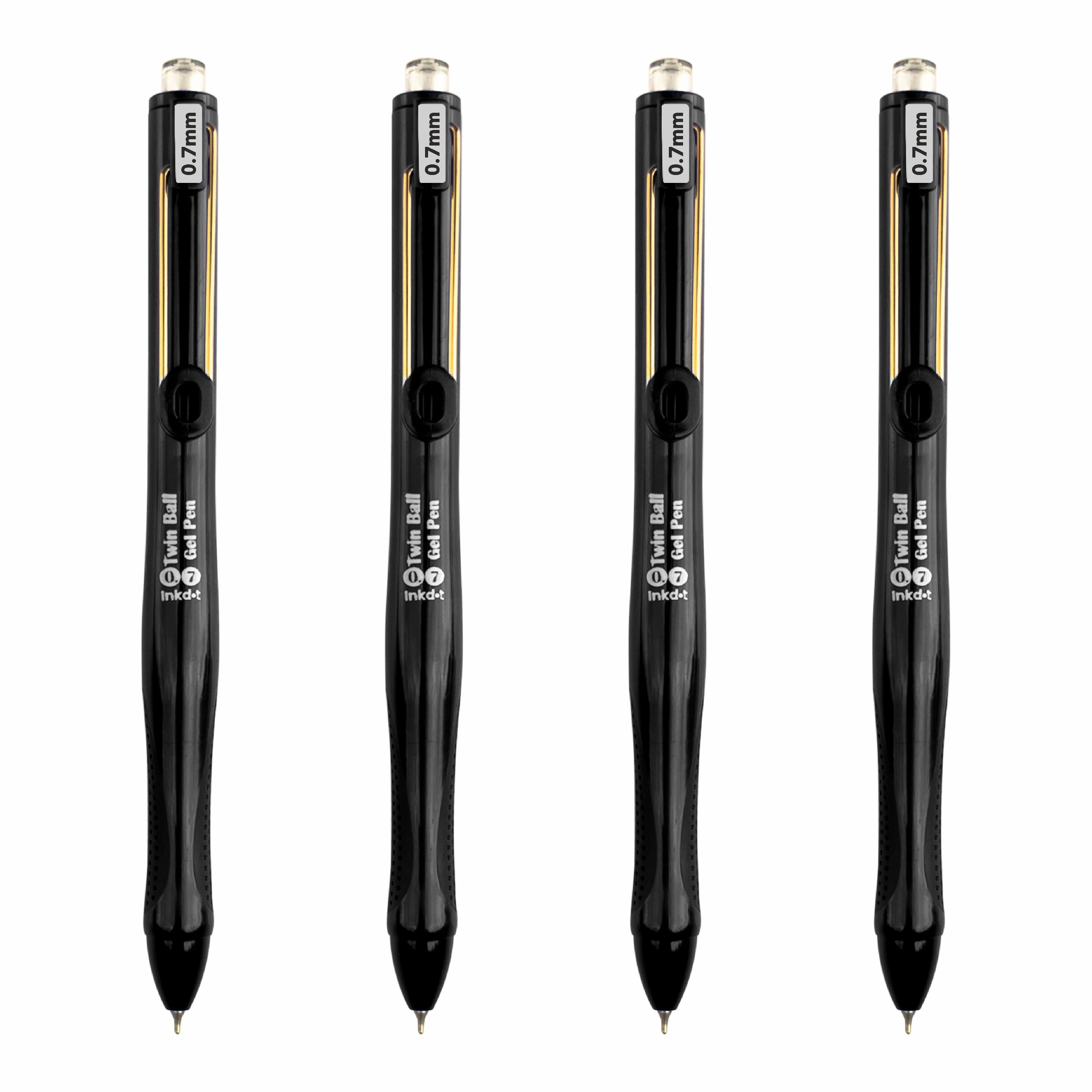 Anupam Snapy Blue Gel Pens, Waterproof Quick Dry Blue Ink, 0.7mm Fine Point Retractable Smooth Writing Pens - Image 13