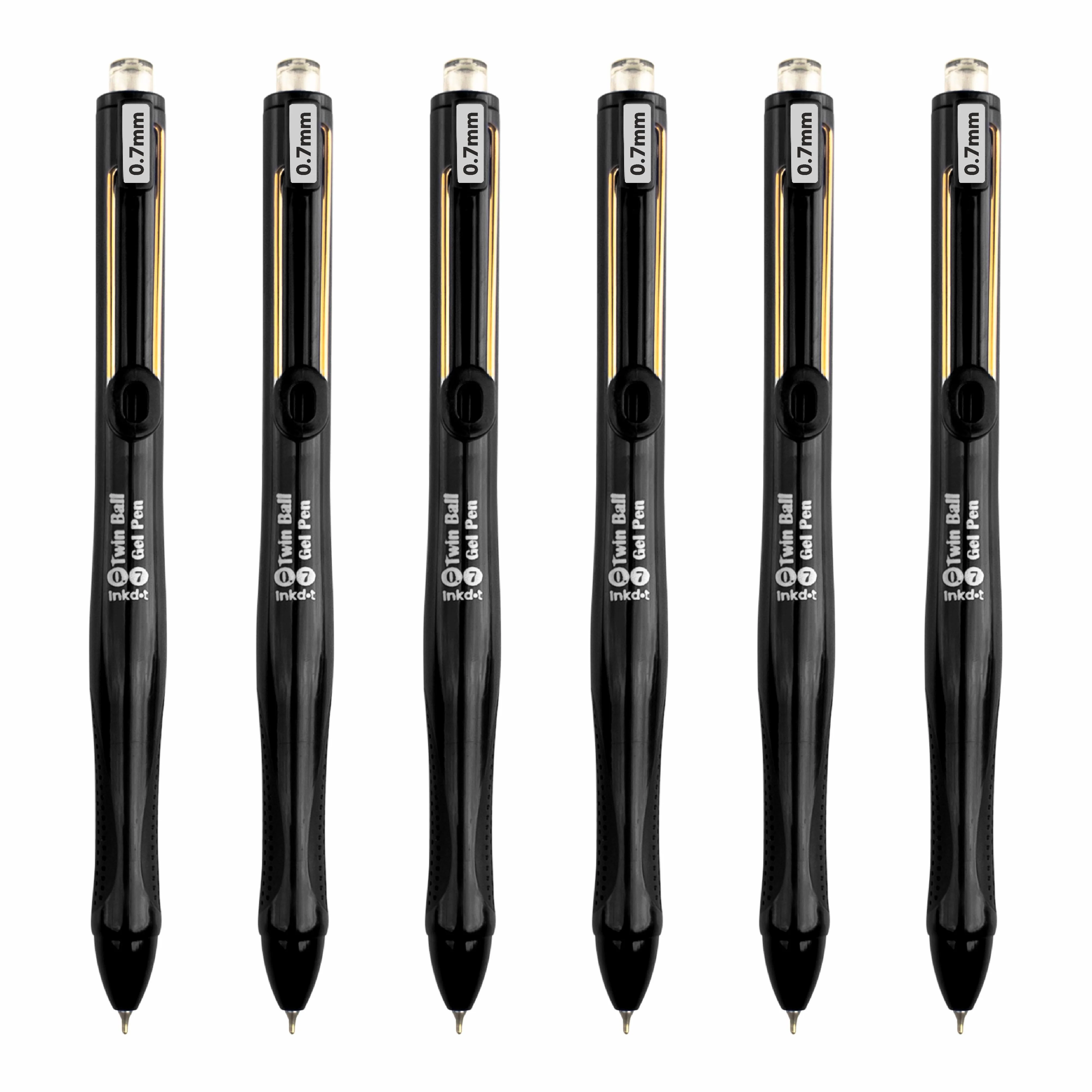 Anupam Snapy Blue Gel Pens, Waterproof Quick Dry Blue Ink, 0.7mm Fine Point Retractable Smooth Writing Pens - Image 14