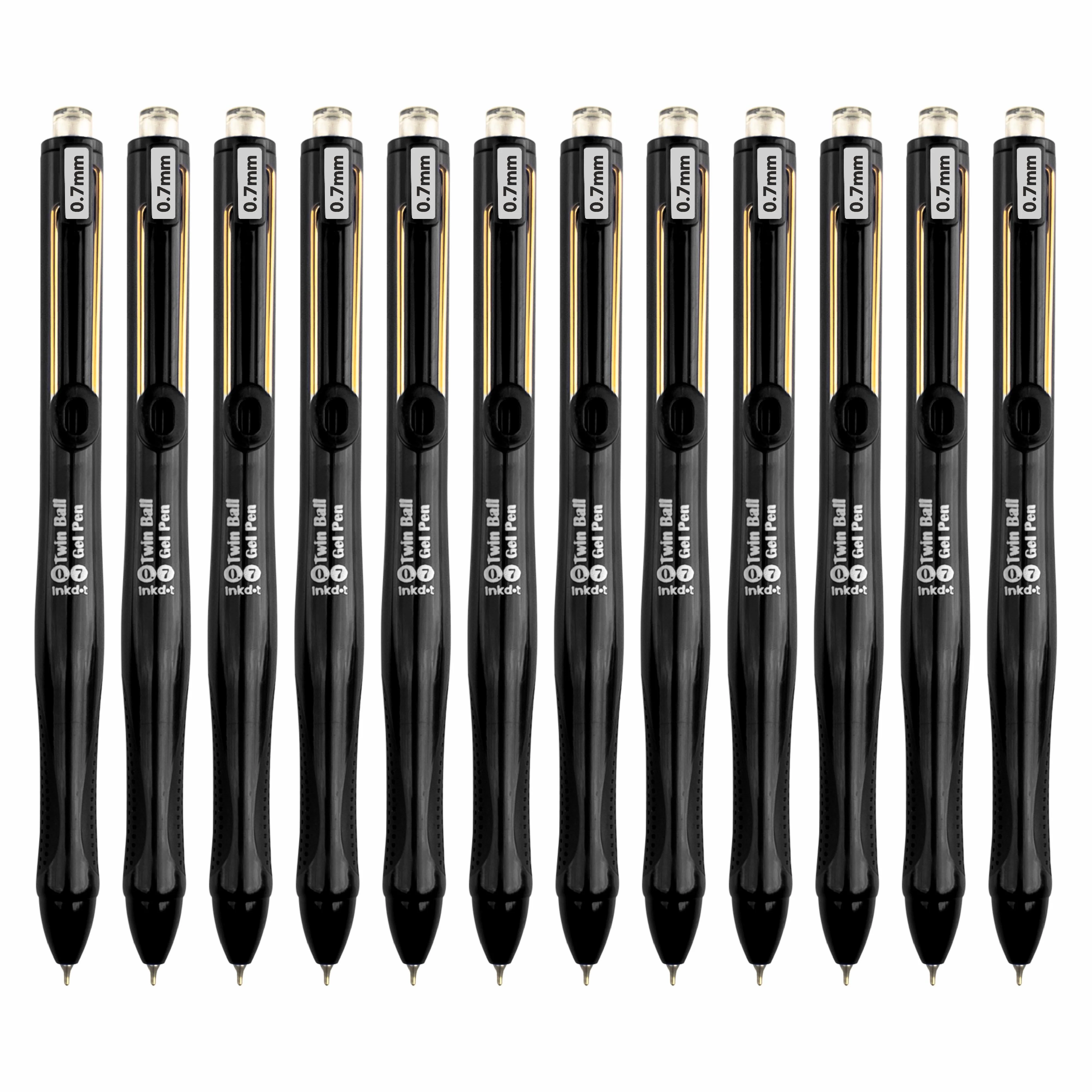 Anupam Snapy Blue Gel Pens, Waterproof Quick Dry Blue Ink, 0.7mm Fine Point Retractable Smooth Writing Pens - Image 15