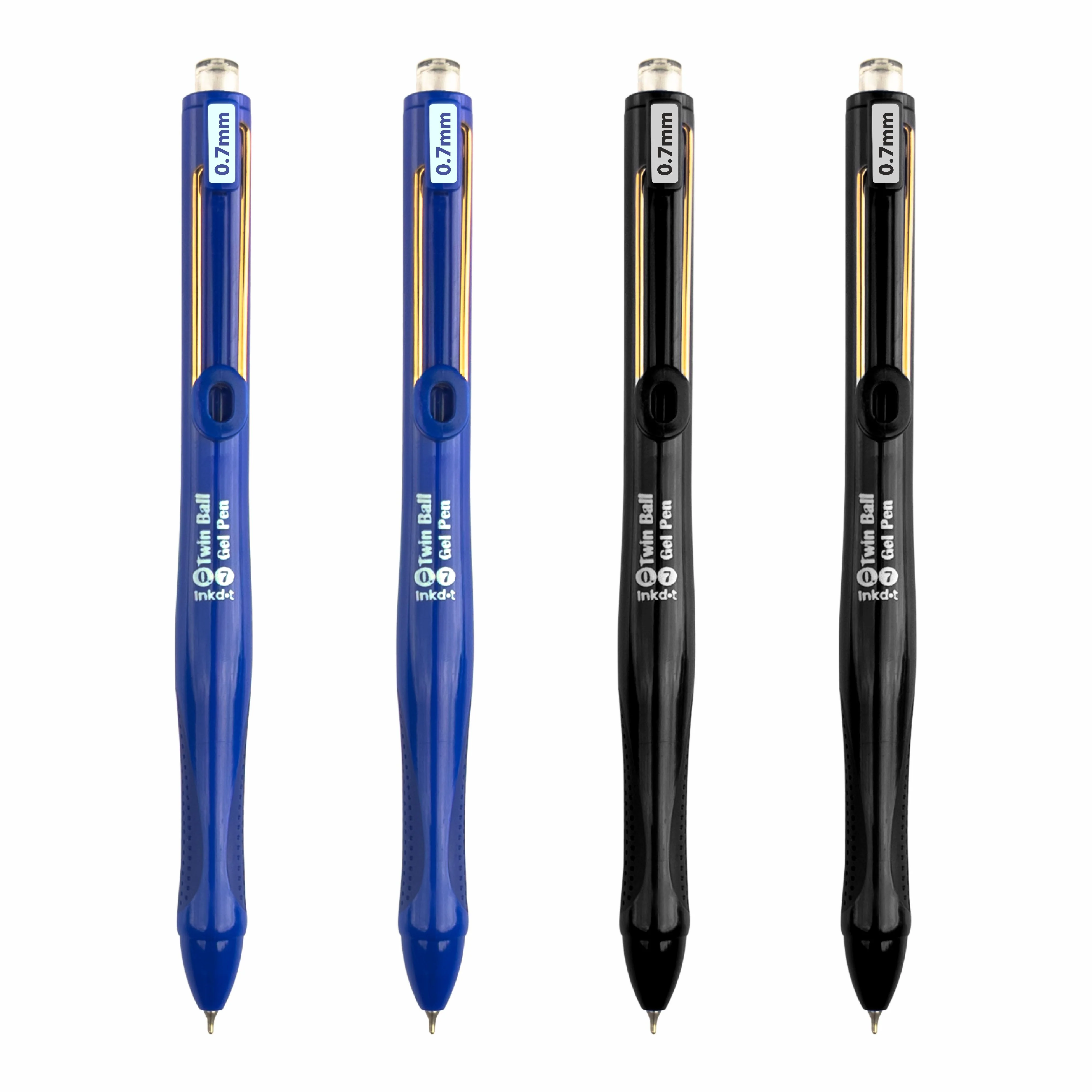 Anupam Snapy Blue Gel Pens, Waterproof Quick Dry Blue Ink, 0.7mm Fine Point Retractable Smooth Writing Pens - Image 16