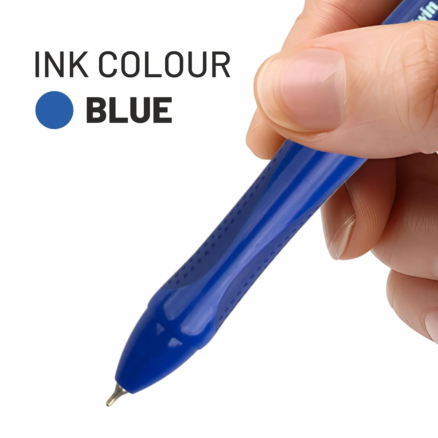 Anupam Snapy Blue Gel Pens, Waterproof Quick Dry Blue Ink, 0.7mm Fine Point Retractable Smooth Writing Pens - Image 3
