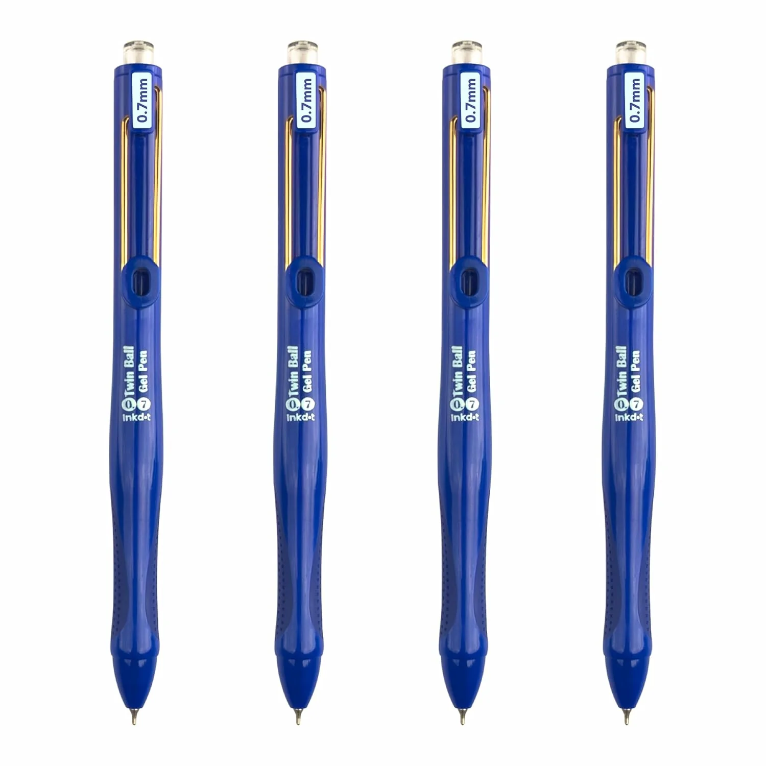 Anupam Snapy Blue Gel Pens, Waterproof Quick Dry Blue Ink, 0.7mm Fine Point Retractable Smooth Writing Pens - Image 7