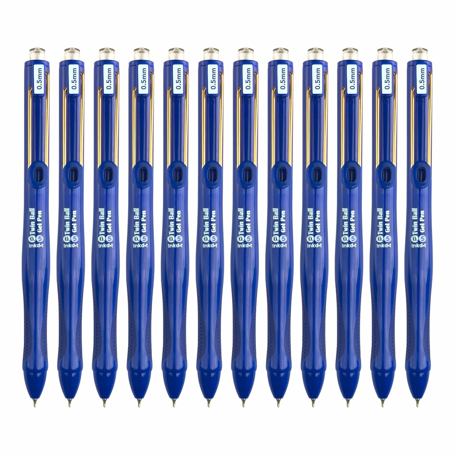 Anupam Snapy Blue Gel Pens, Waterproof Quick Dry BlueInk, 0.5mm Fine Point Retractable Smooth Writing Pens for Journaling, Writing Gel Pen - Image 12