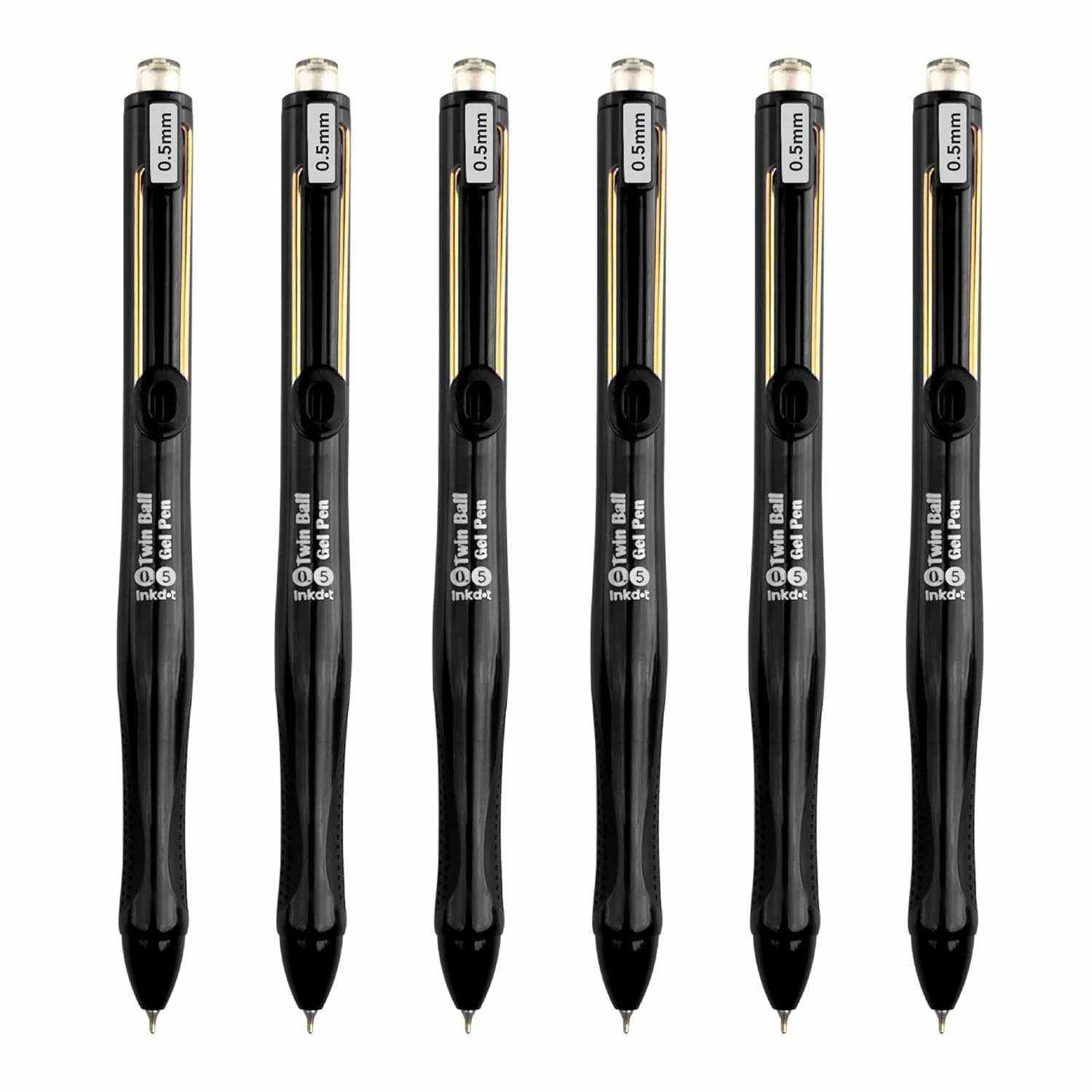 Anupam Snapy Blue Gel Pens, Waterproof Quick Dry BlueInk, 0.5mm Fine Point Retractable Smooth Writing Pens for Journaling, Writing Gel Pen - Image 14