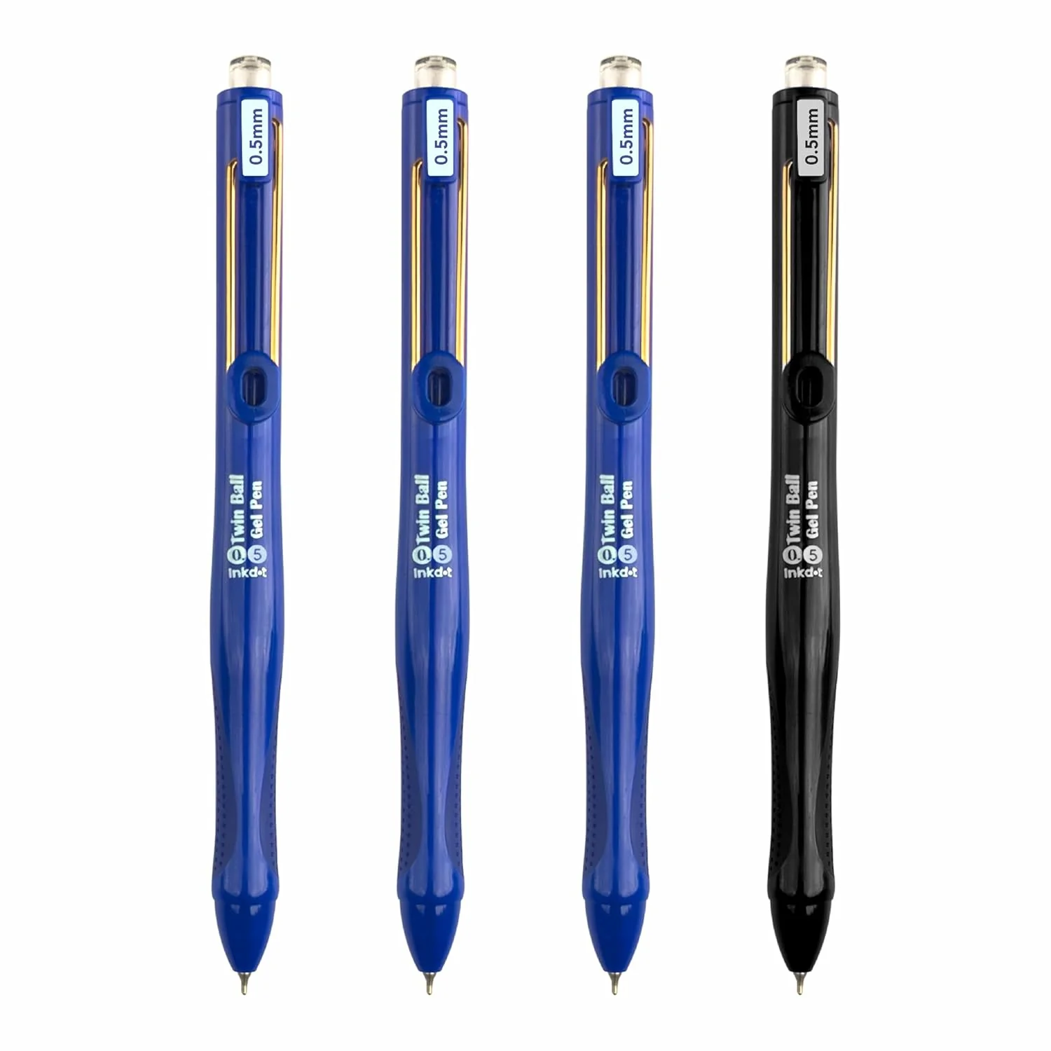 Anupam Snapy Blue Gel Pens, Waterproof Quick Dry BlueInk, 0.5mm Fine Point Retractable Smooth Writing Pens for Journaling, Writing Gel Pen - Image 17