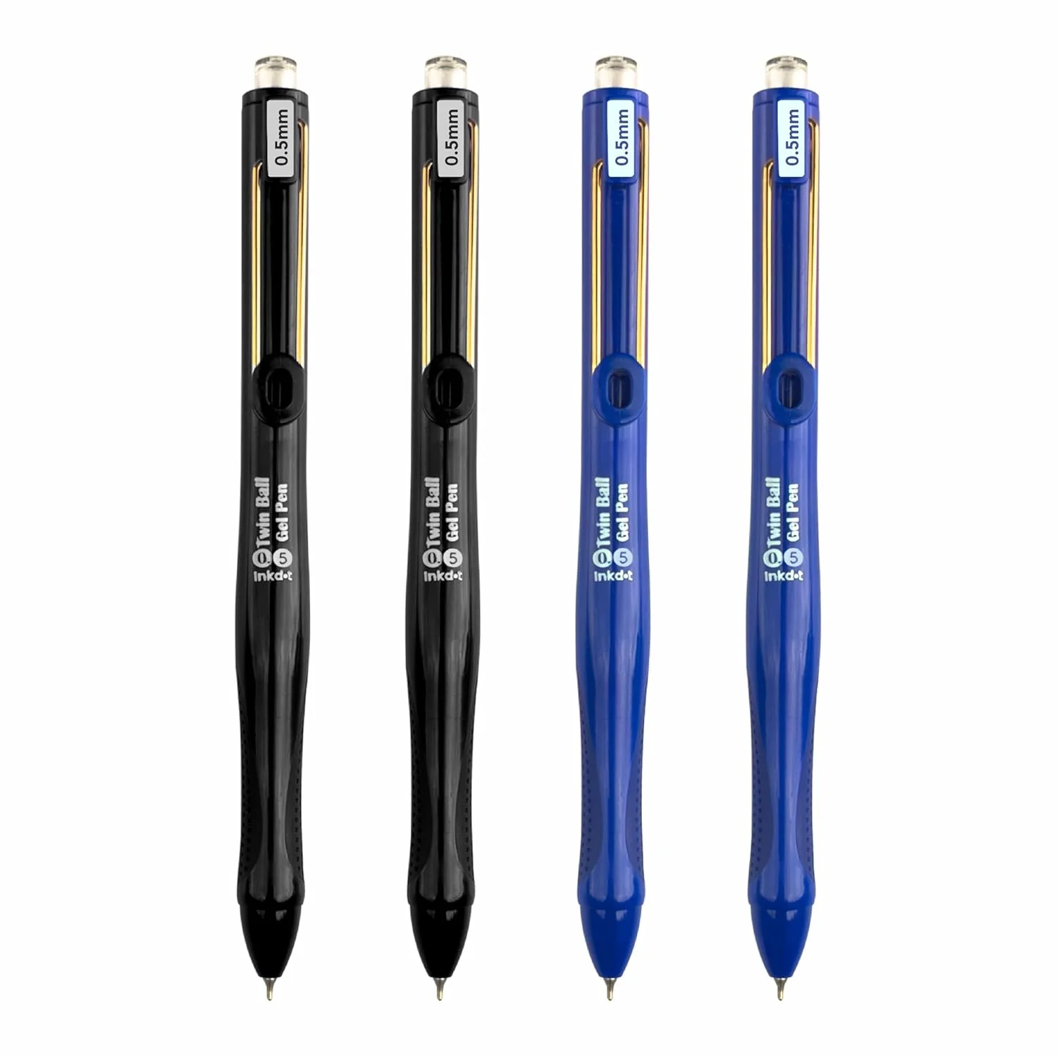 Anupam Snapy Blue Gel Pens, Waterproof Quick Dry BlueInk, 0.5mm Fine Point Retractable Smooth Writing Pens for Journaling, Writing Gel Pen - Image 18