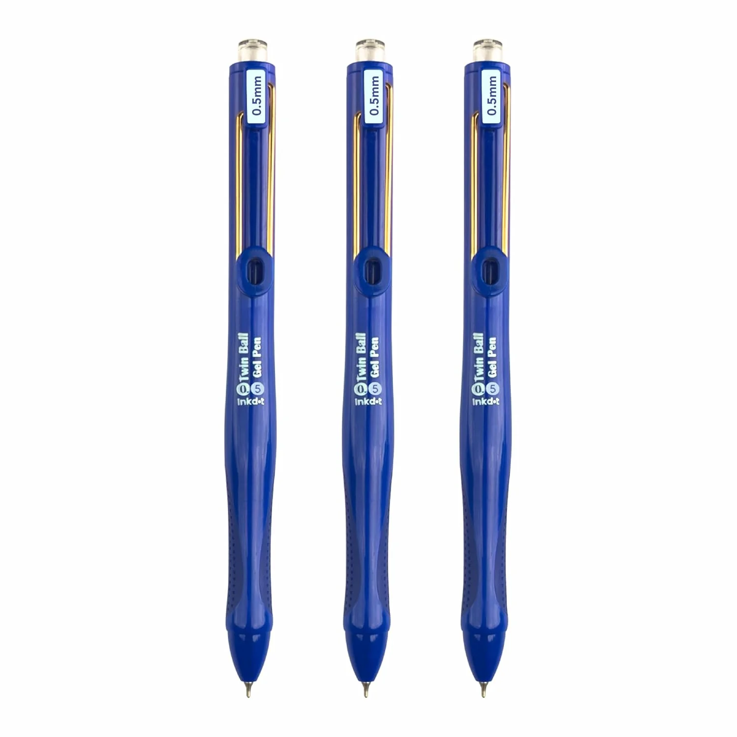 Anupam Snapy Blue Gel Pens, Waterproof Quick Dry BlueInk, 0.5mm Fine Point Retractable Smooth Writing Pens for Journaling, Writing Gel Pen - Image 8