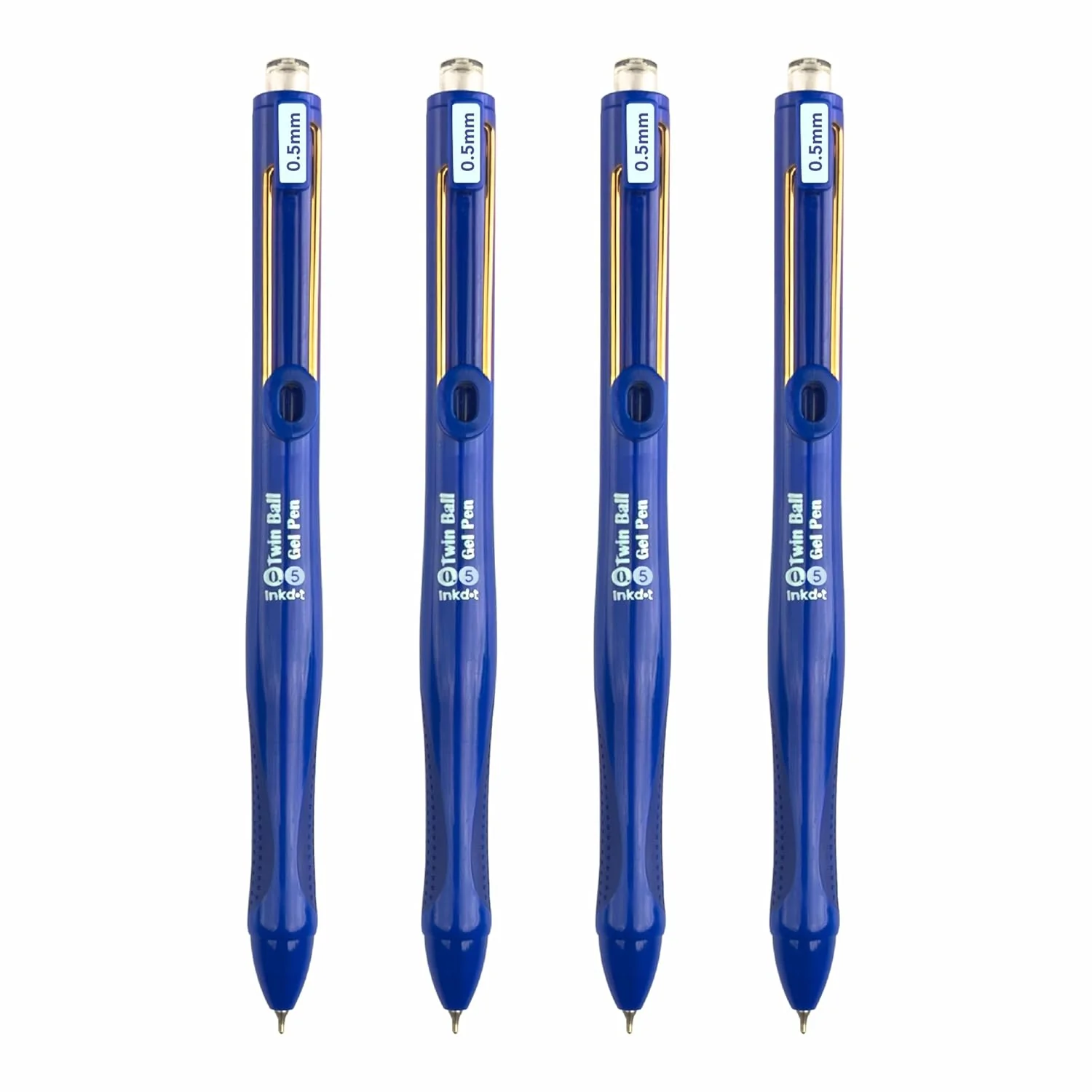 Anupam Snapy Blue Gel Pens, Waterproof Quick Dry BlueInk, 0.5mm Fine Point Retractable Smooth Writing Pens for Journaling, Writing Gel Pen - Image 9