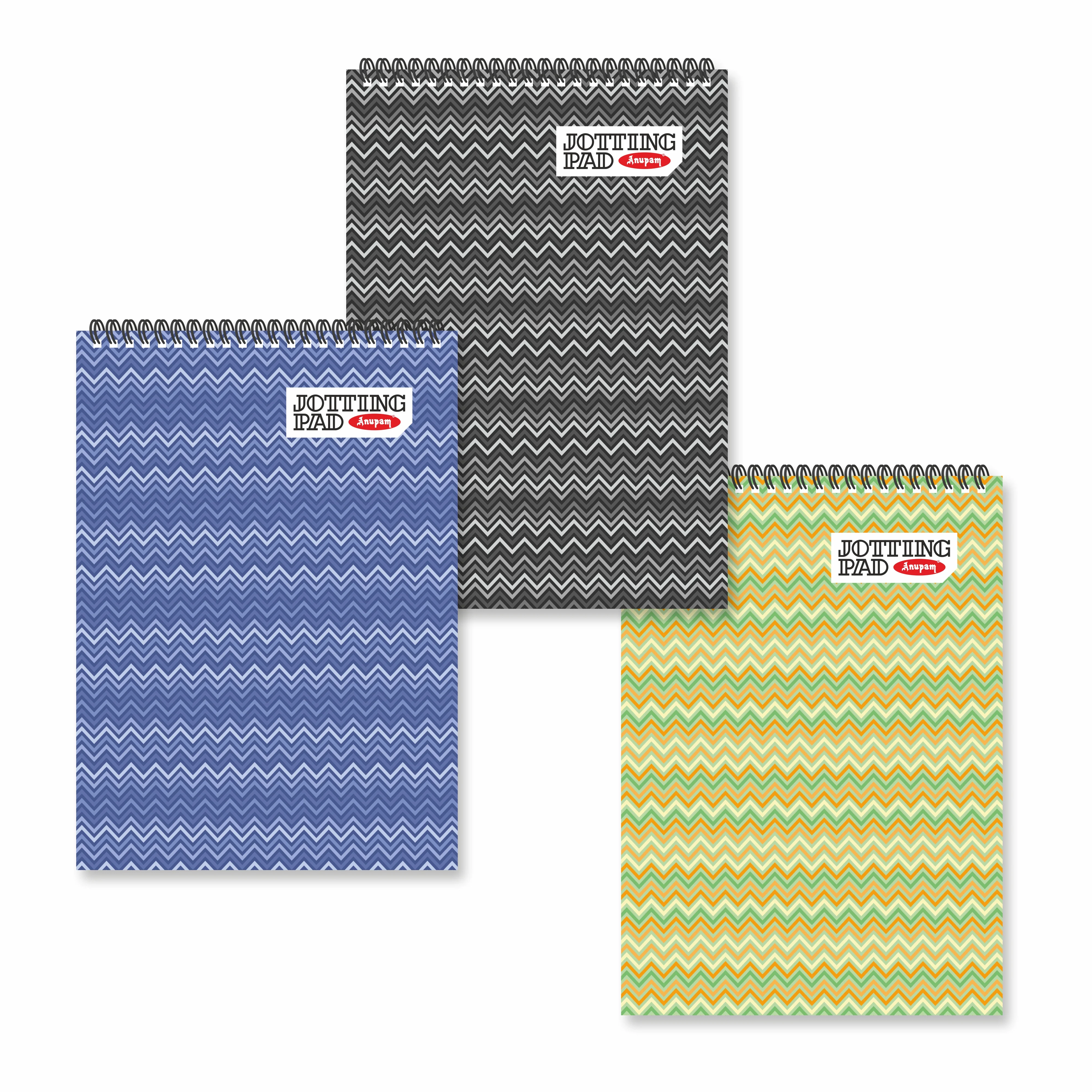 Anupam Spiral Jotting Pads-Lined College Ruled Paper Assorted Covers-Spiral Notebook-Memo Pads-100 pages  (Pack) - Image 13