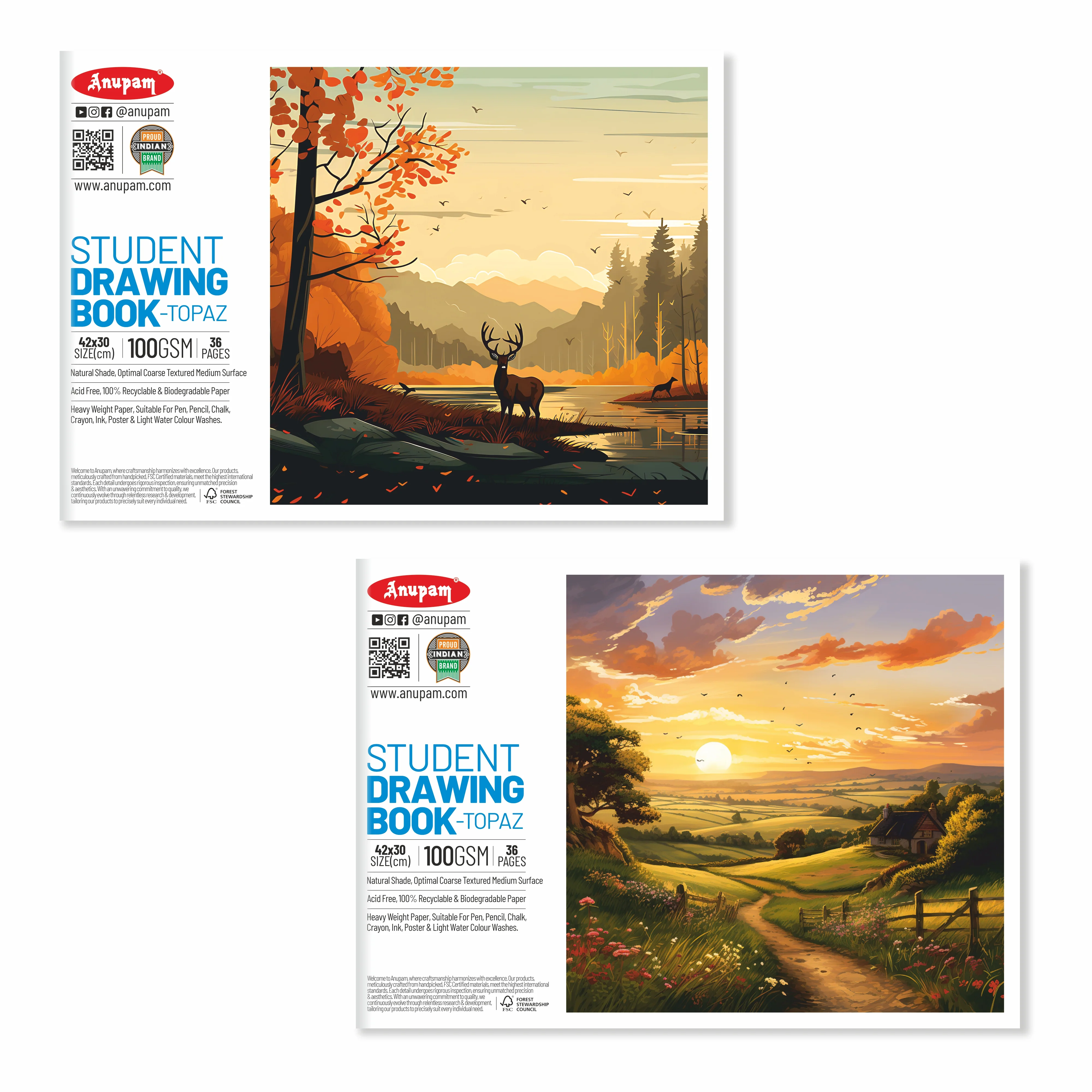 Anupam Student Drawing Book (For Kids) Pack - Image 11