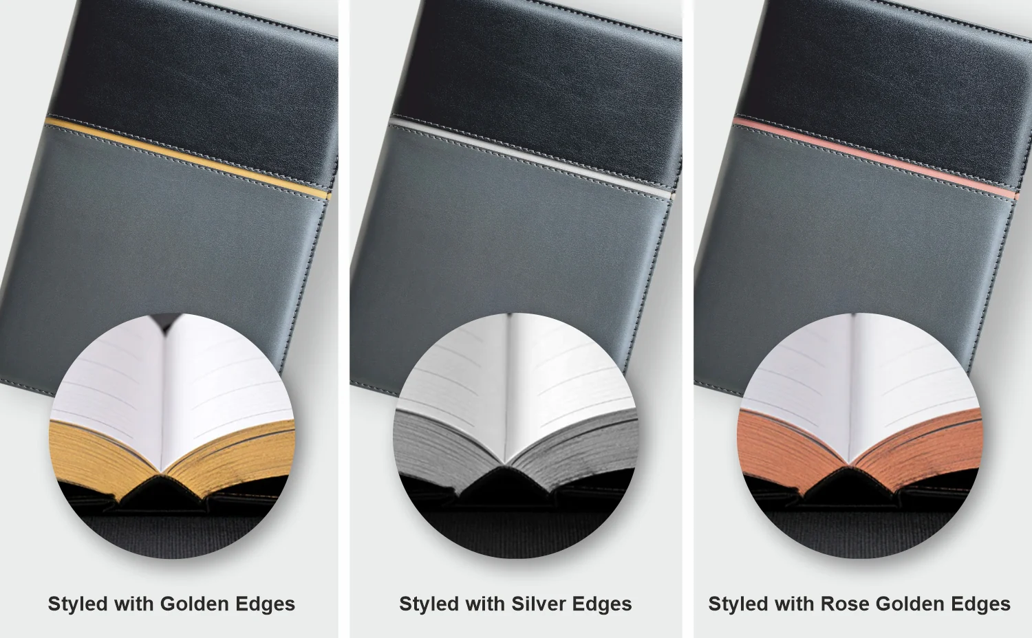 Anupam Sultry A5 Journal Notebooks 192 Pages Smooth Leather Dual Tone PU Softcover Notebook 80gsm Paper - Image 2
