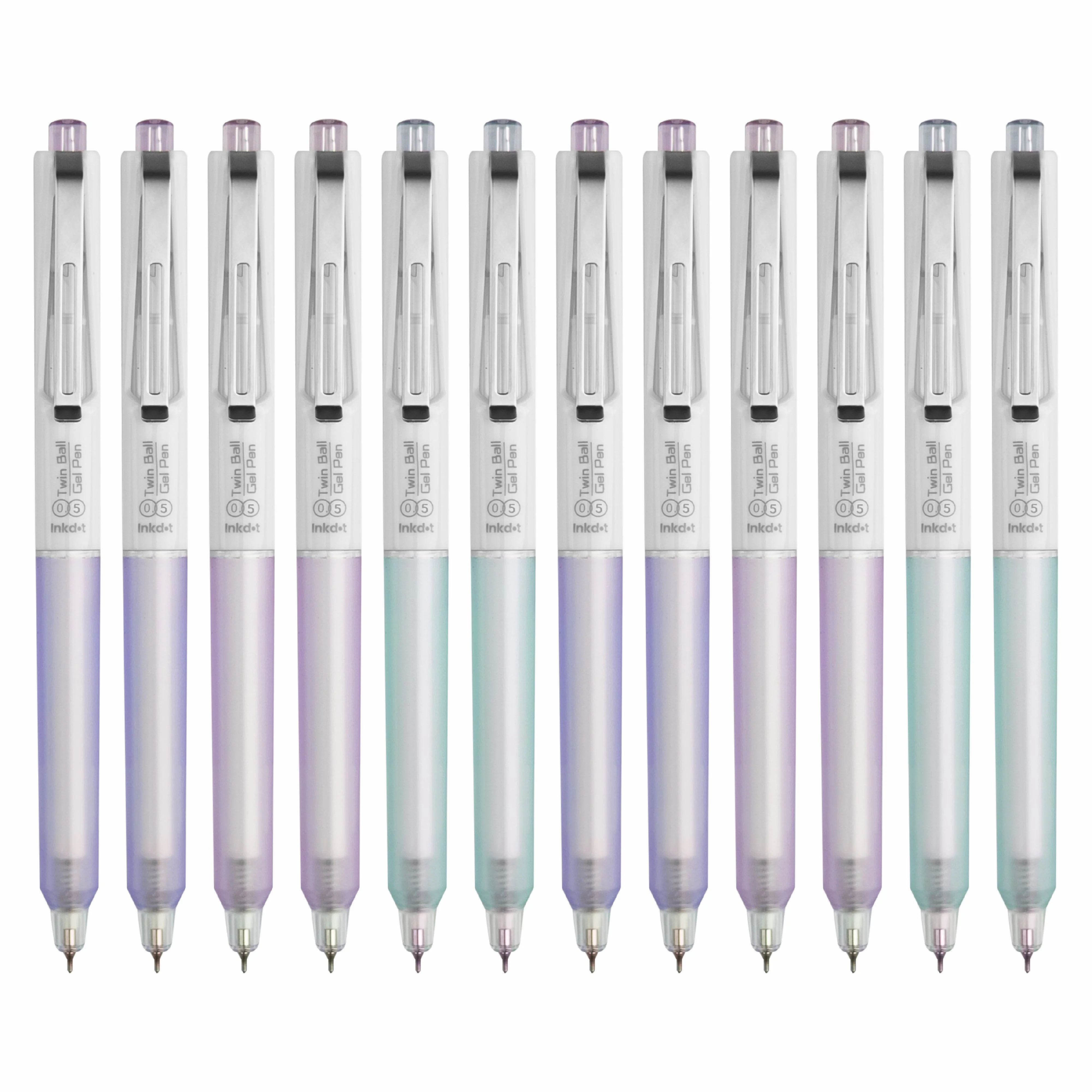 Anupam Sylent Blue Gel Pens, Waterproof Quick Dry Blue Ink, 0.5mm Fine Point Retractable Smooth Writing Pens for Journaling, Writing Gel Pen - Image 10