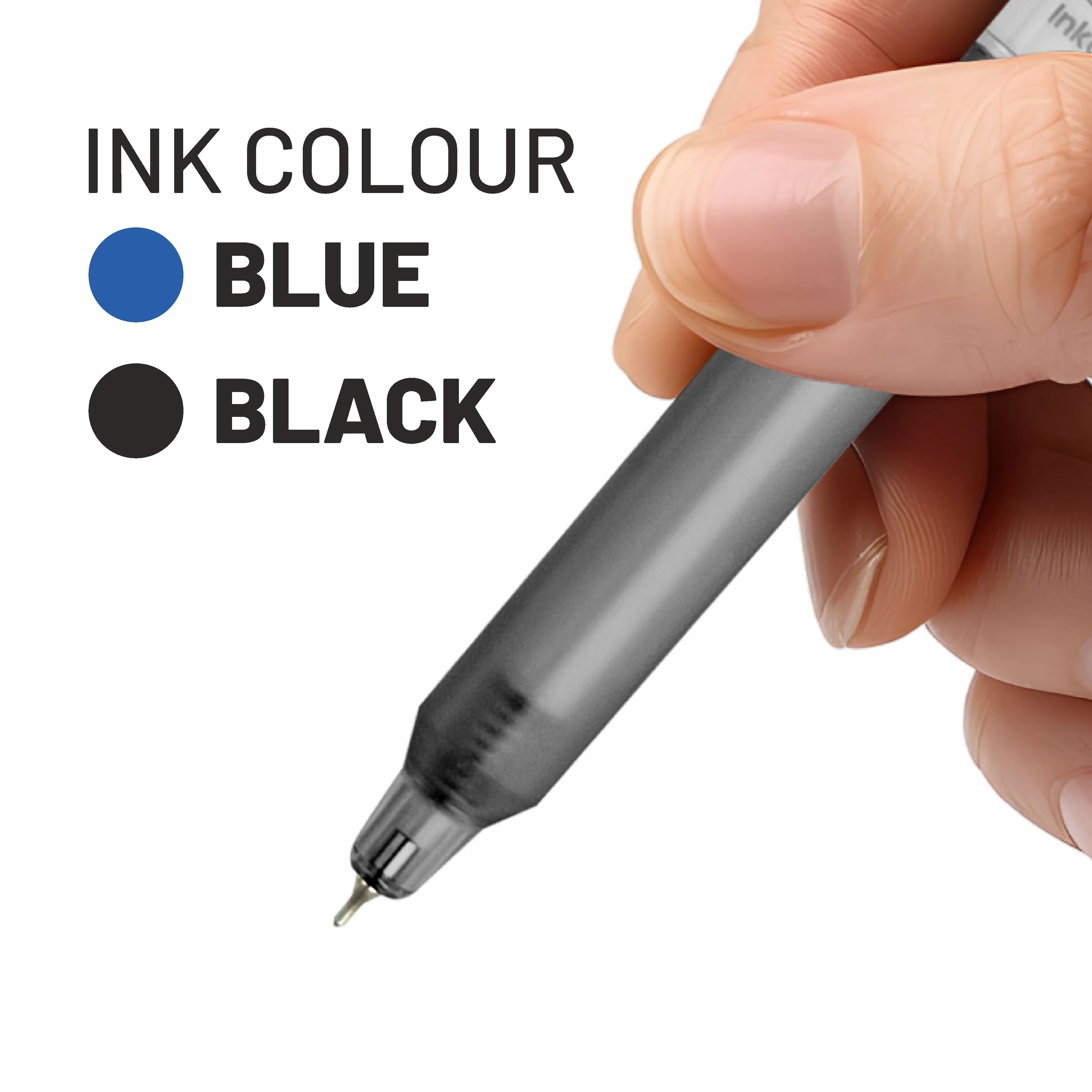 Anupam Sylent Blue Gel Pens, Waterproof Quick Dry Blue Ink, 0.5mm Fine Point Retractable Smooth Writing Pens for Journaling, Writing Gel Pen - Image 5