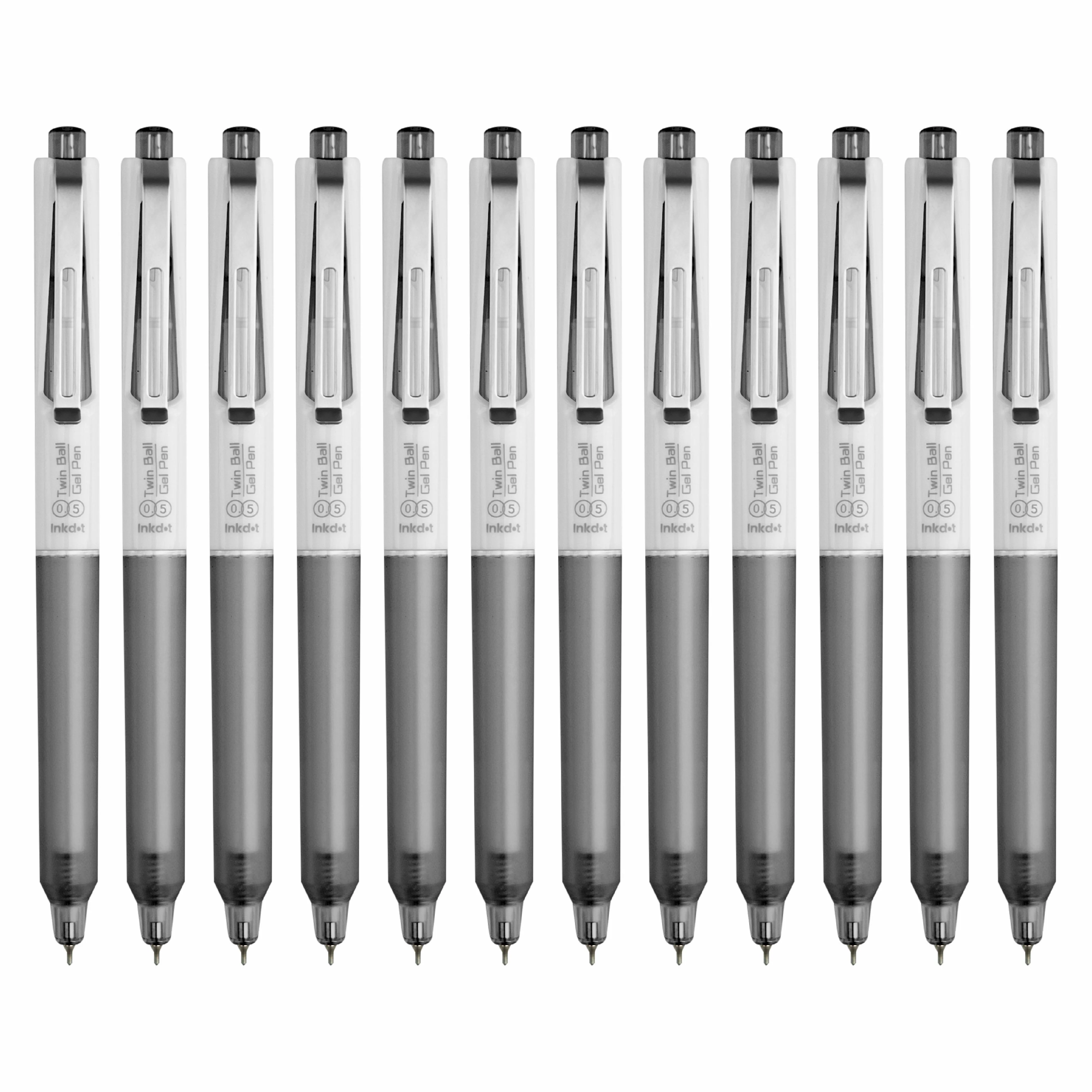 Anupam Sylent Blue Gel Pens, Waterproof Quick Dry Blue Ink, 0.5mm Fine Point Retractable Smooth Writing Pens for Journaling, Writing Gel Pen - Image 6