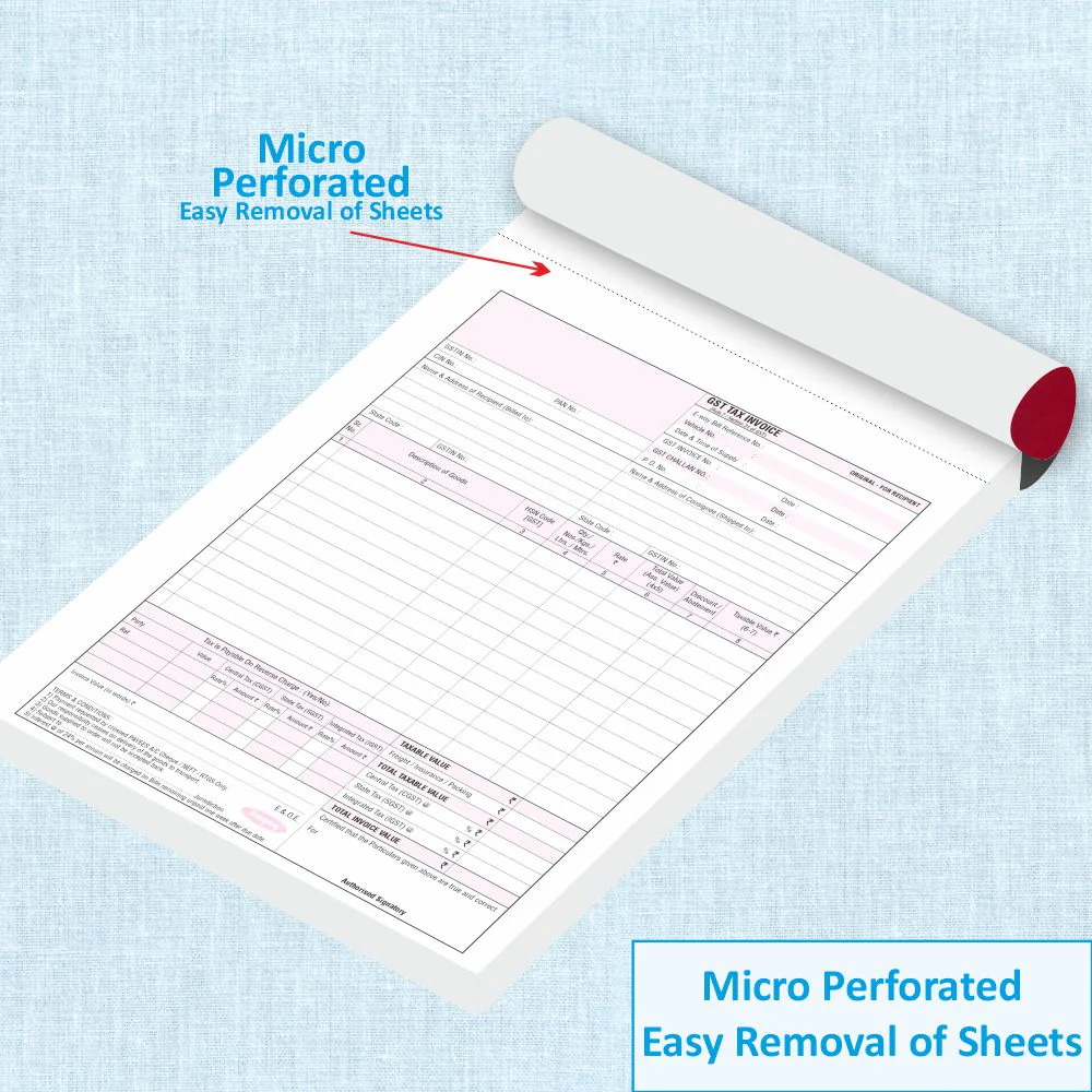 Anupam Tax Invoice Bill Book – Perforated Cash Memo-Approval Slip-Estimate Slip- Credit Memo-50 Original + 50 Duplicate Pages-for Shop-Office-Institute - Image 5