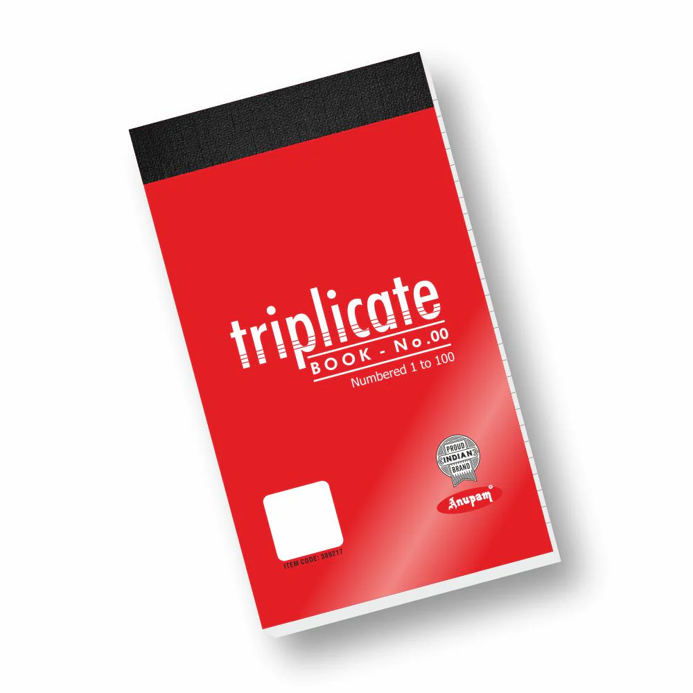 Anupam Triplicate Book with Carbon & Index Ruled Sheets Pad for Replicate-Record-Organize and Work Order Receipt Book - Image 3