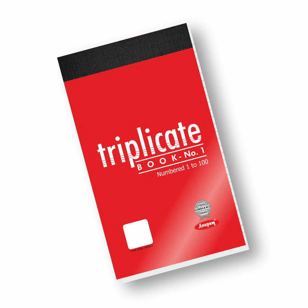 Anupam Triplicate Book with Carbon & Index Ruled Sheets Pad for Replicate-Record-Organize and Work Order Receipt Book - Image 5